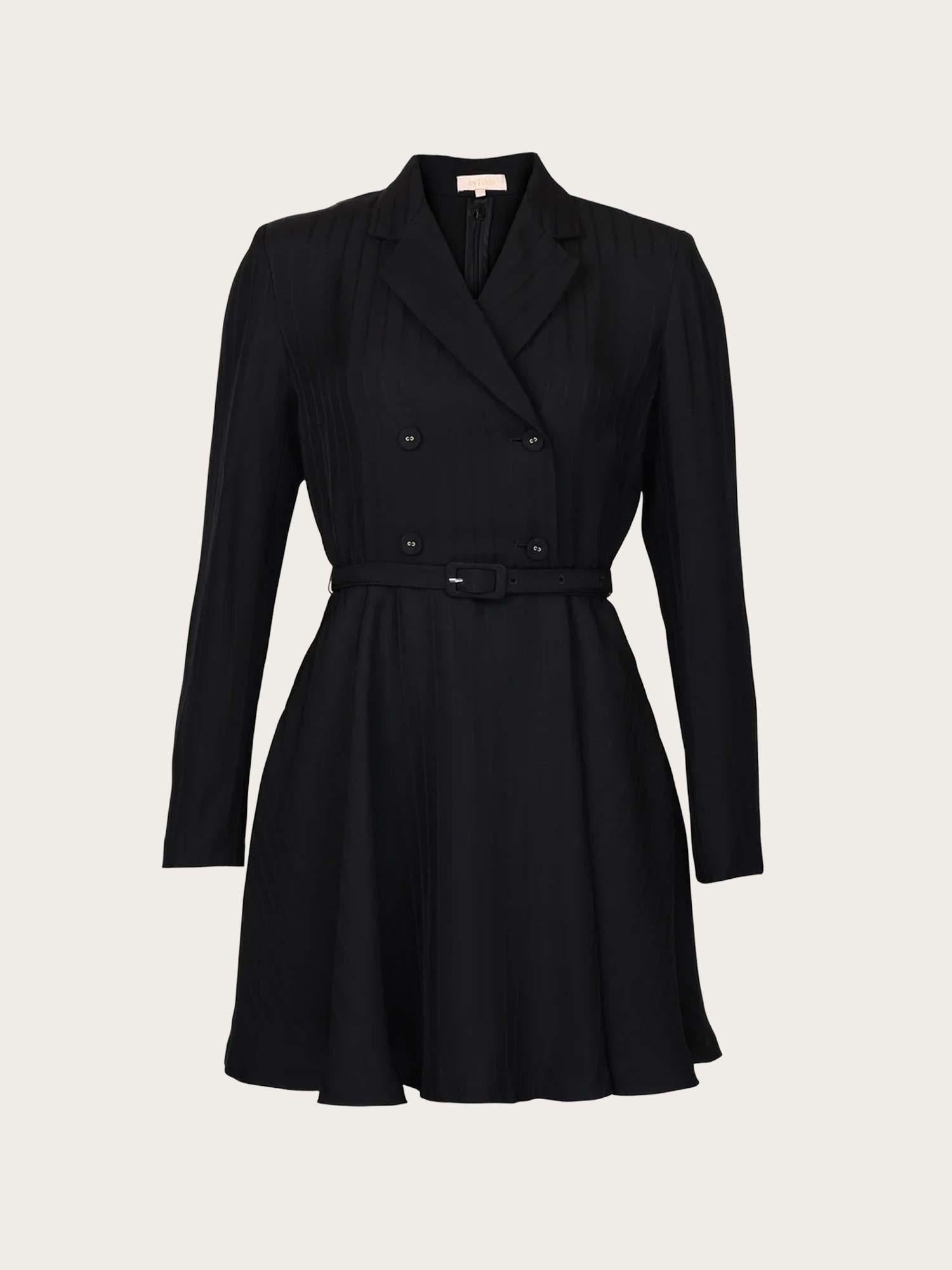 Tailored Mini Dress - Black