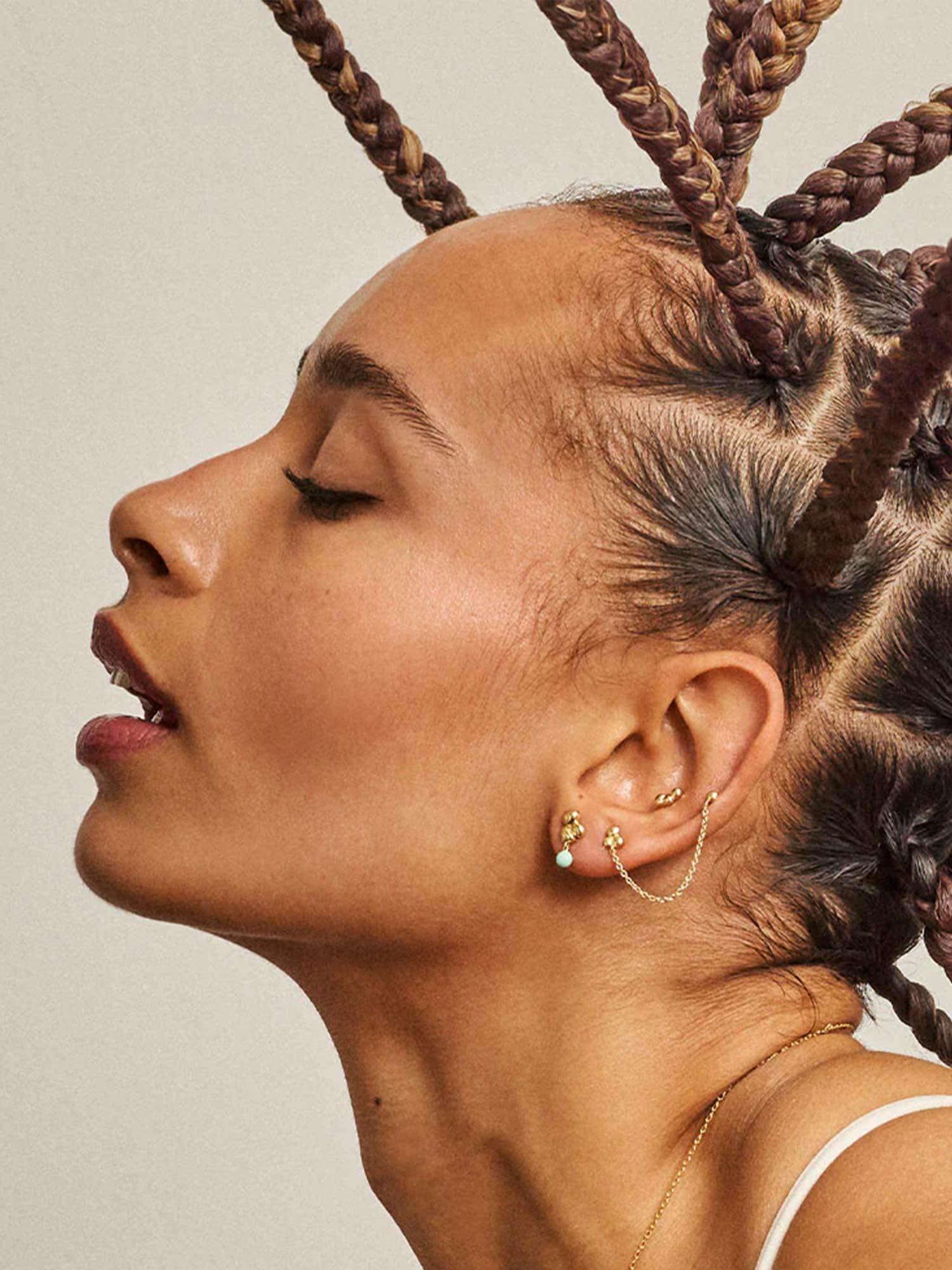 Earring Nara Chain One Piece - Gold