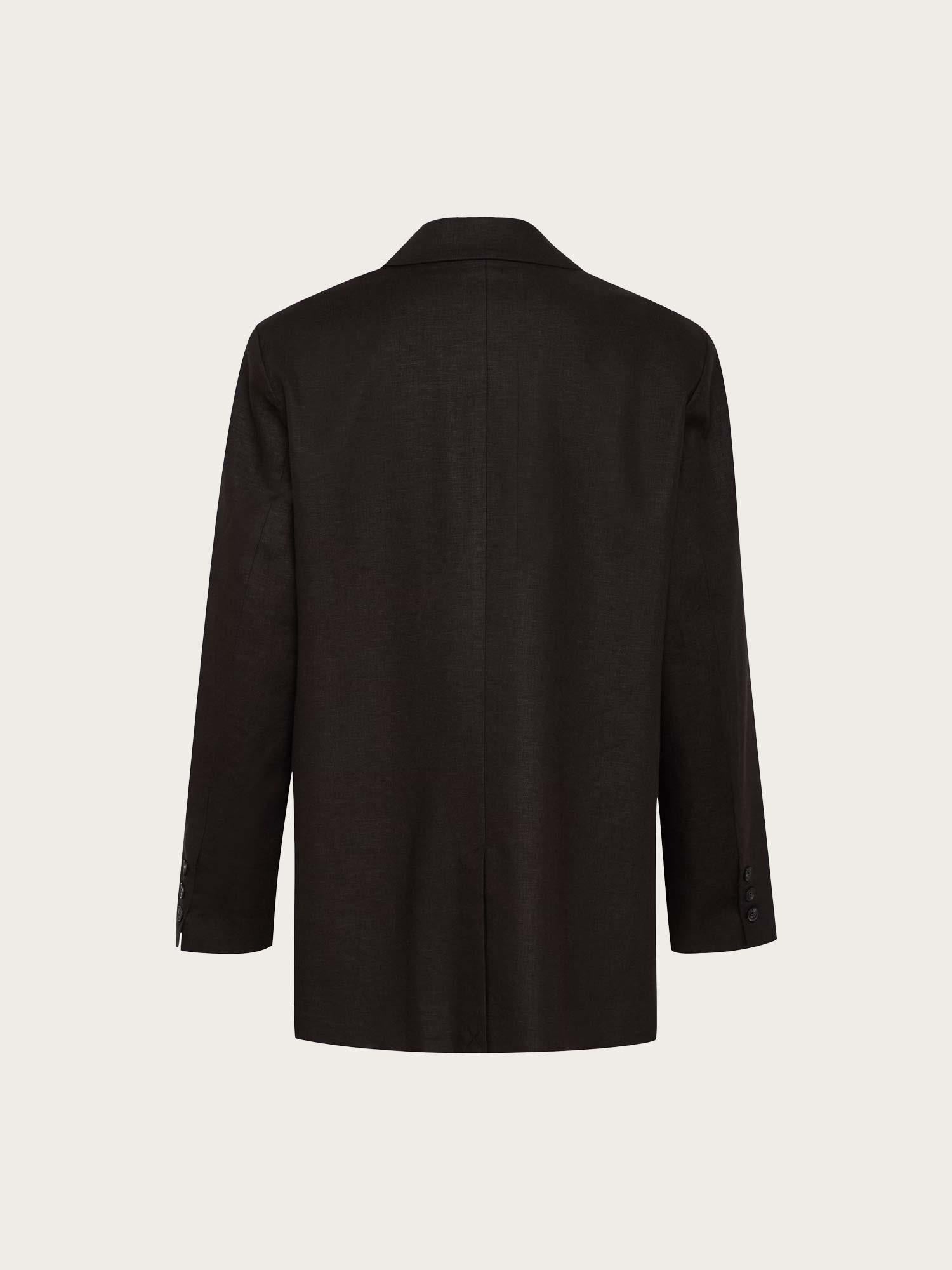 ElarahGZ Linen Blazer - Black