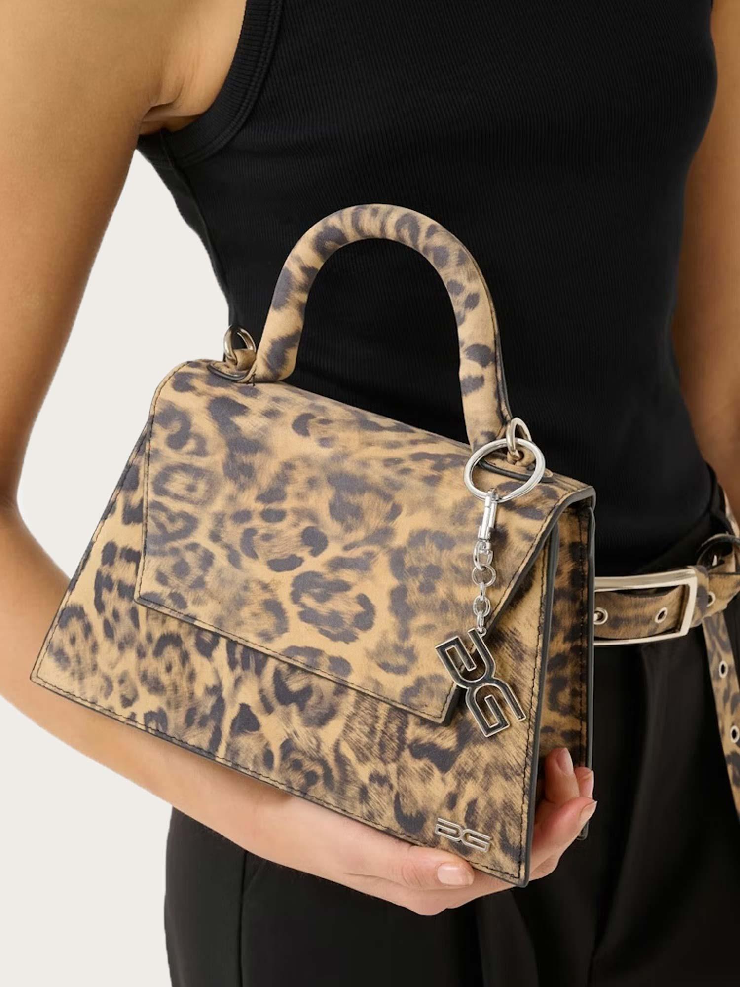 Harvey P Bag - Leopart Print Leather