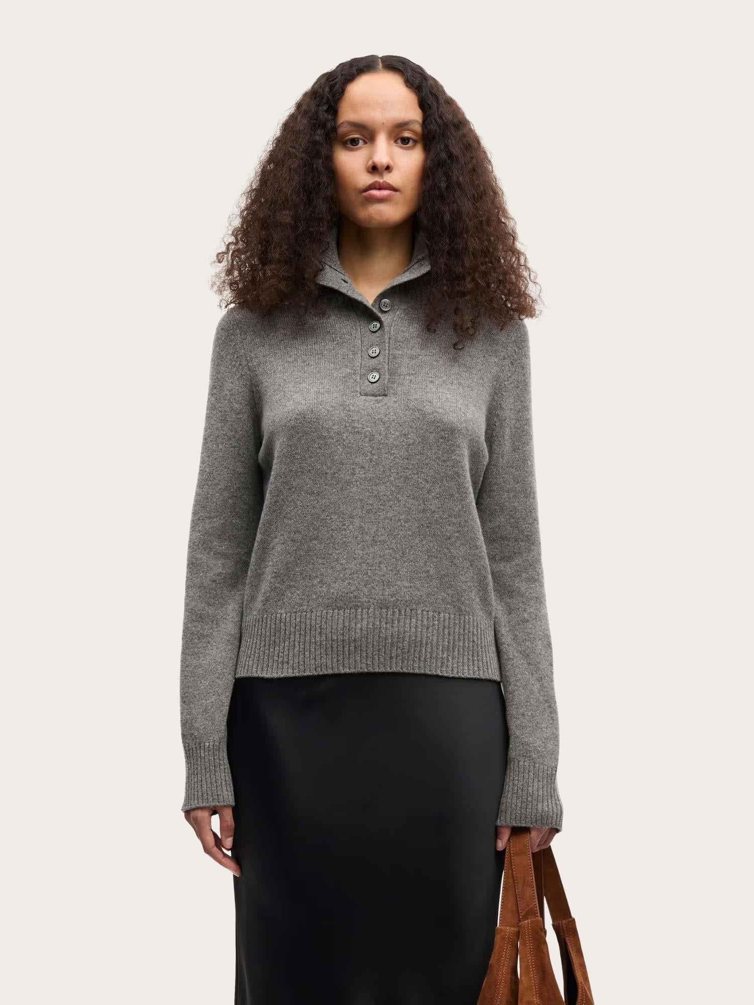 Saelif Turtleneck - Dark Grey Melange