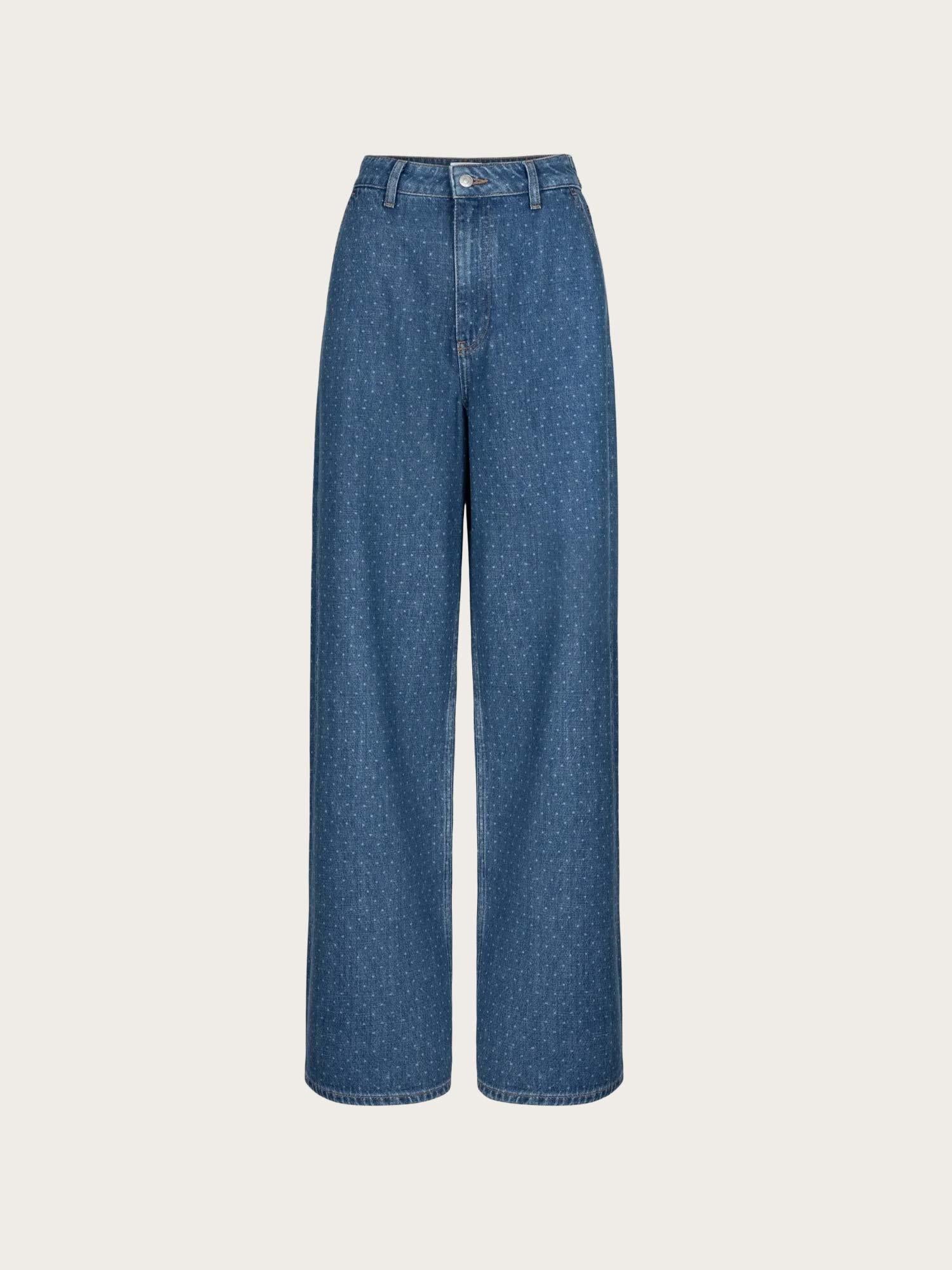 Jace Jeans - Mid Blue Dot