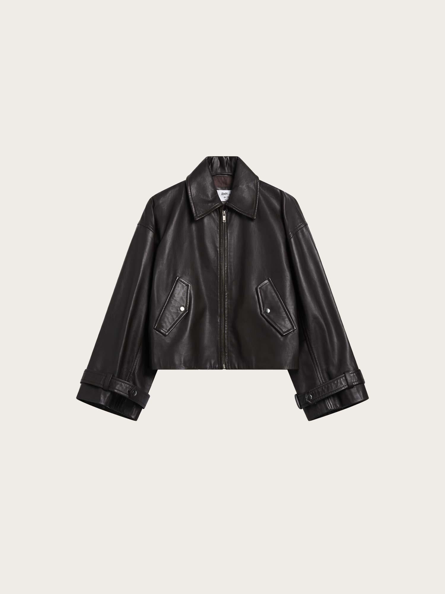 Zephyr Leather Jacket - Espresso Brown