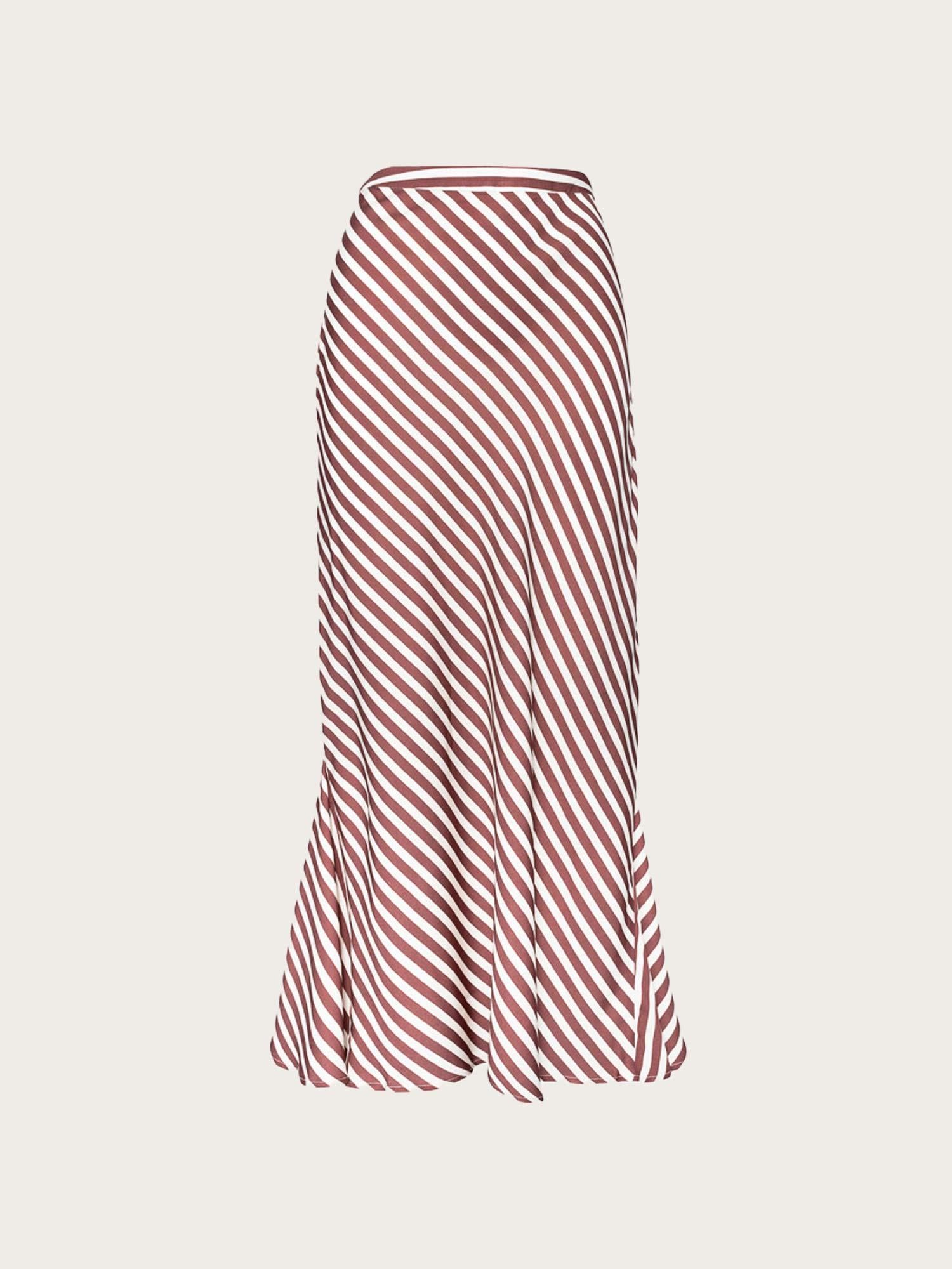 Hyro Skirt - Terracotta Srtripe