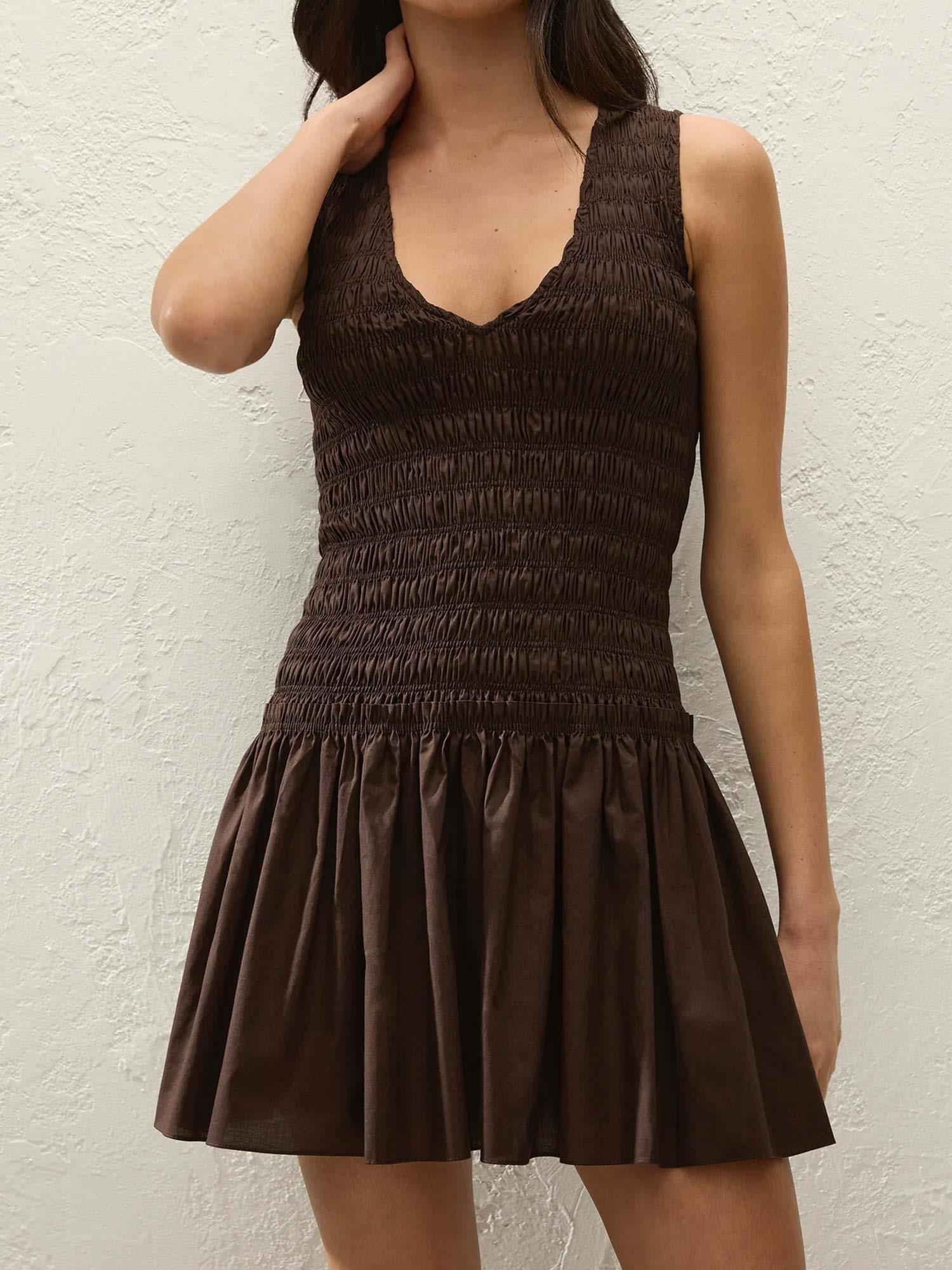 Palomar Mini Dress - Espresso