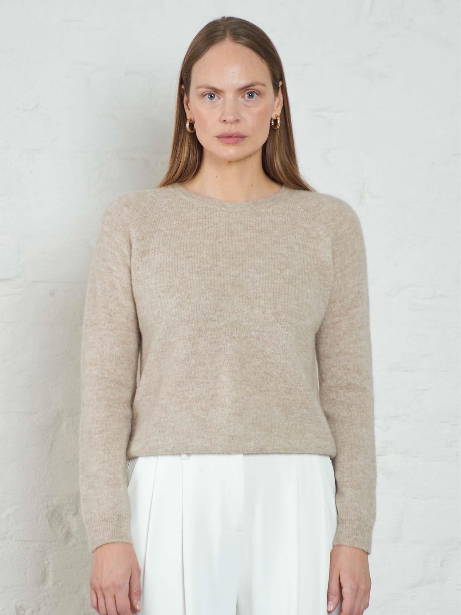 Fiona Summer Sweater - Lt Beige Melange
