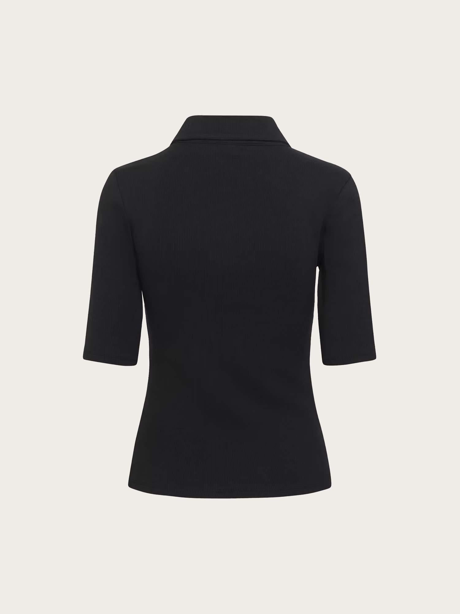 Drew Polo Top - Black