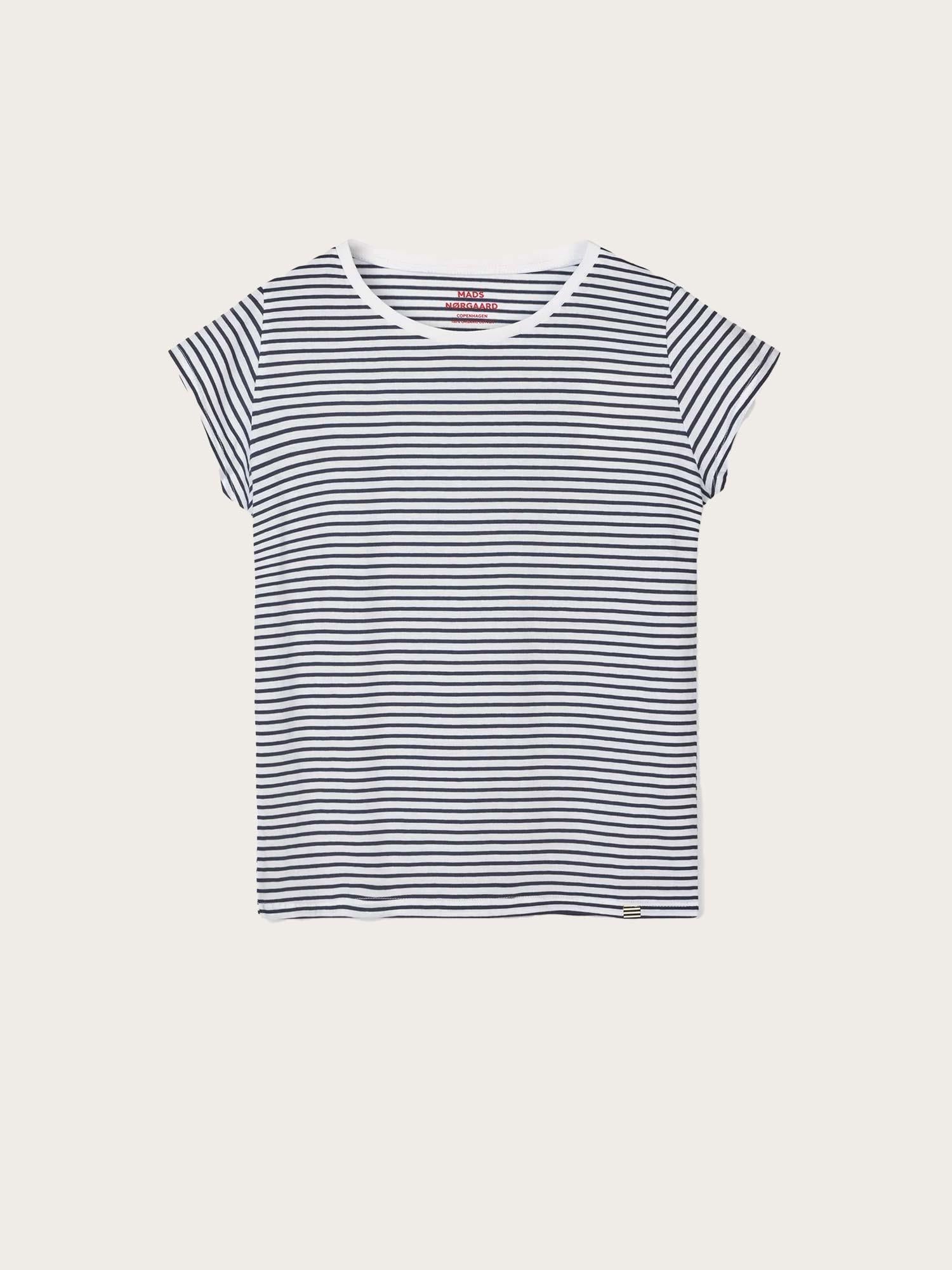 Organic Jersey Teasy Tee - Parisian Night/Brilliant White