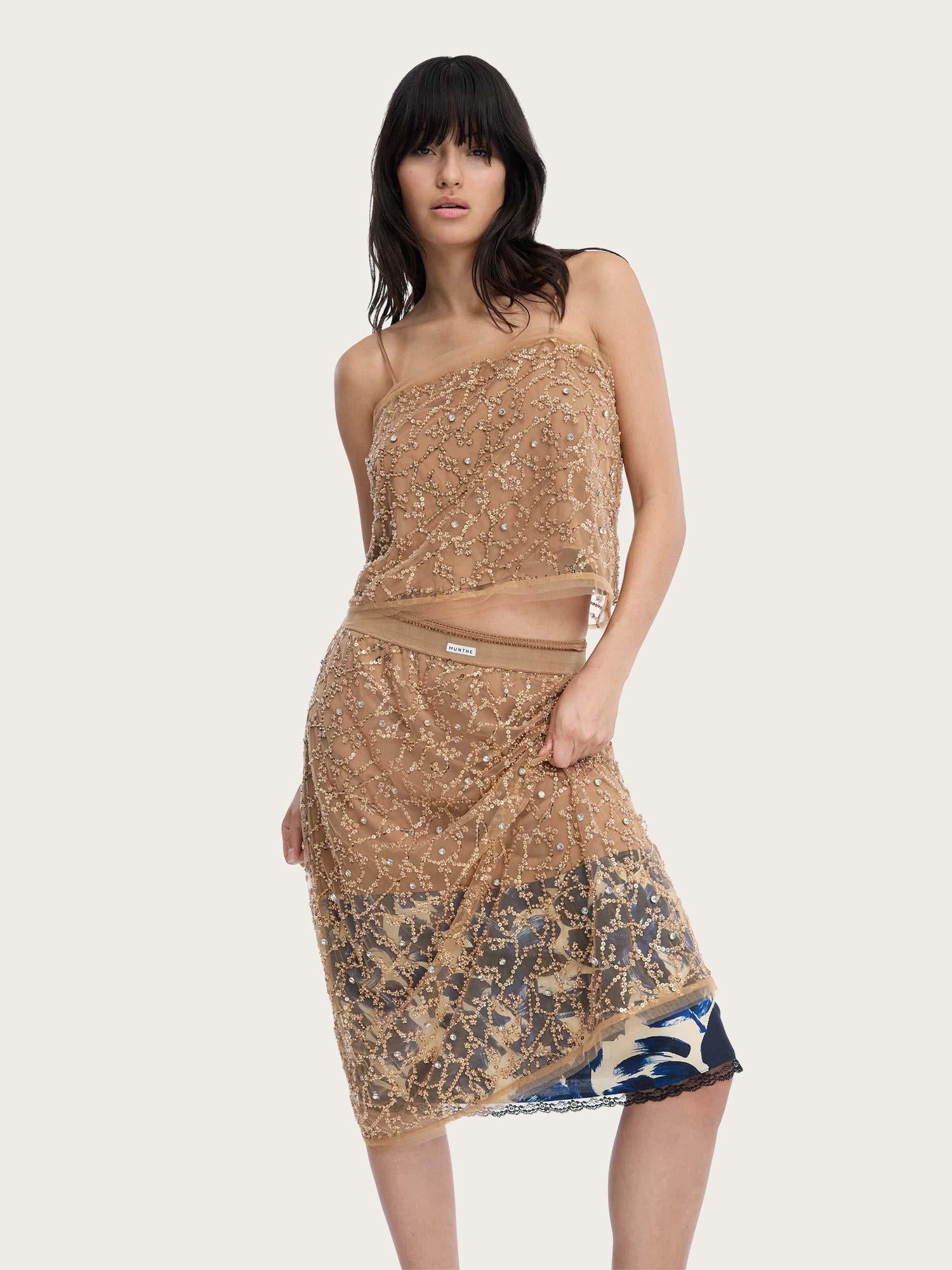 Ninia Skirt - Old Brass