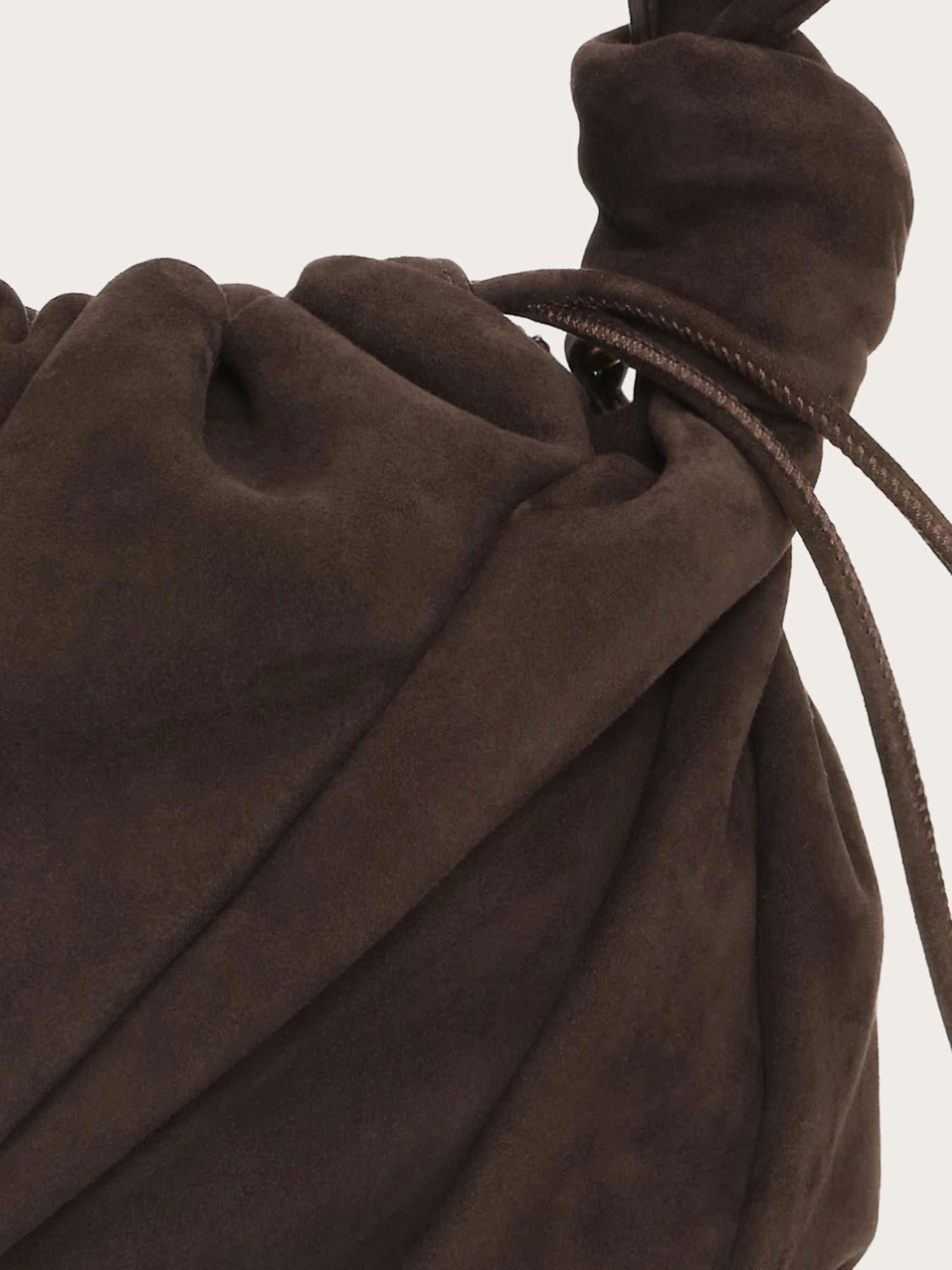 Suede Bon Bon Bag - Chocolate Torte