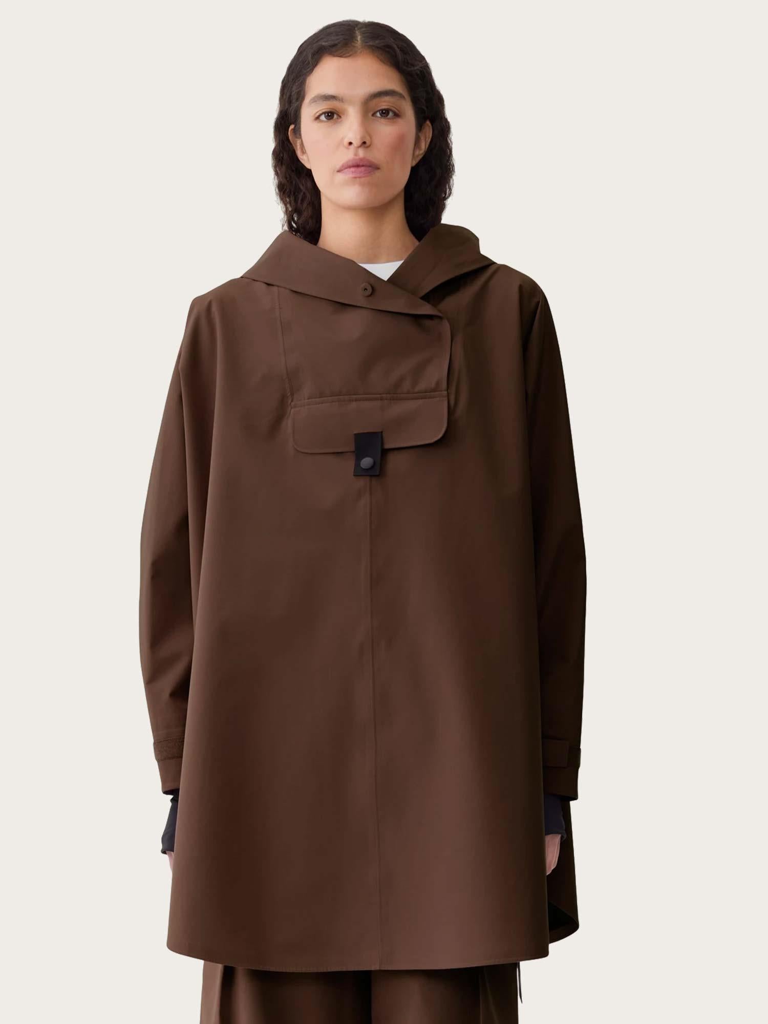 Bergen Poncho - Brownstone