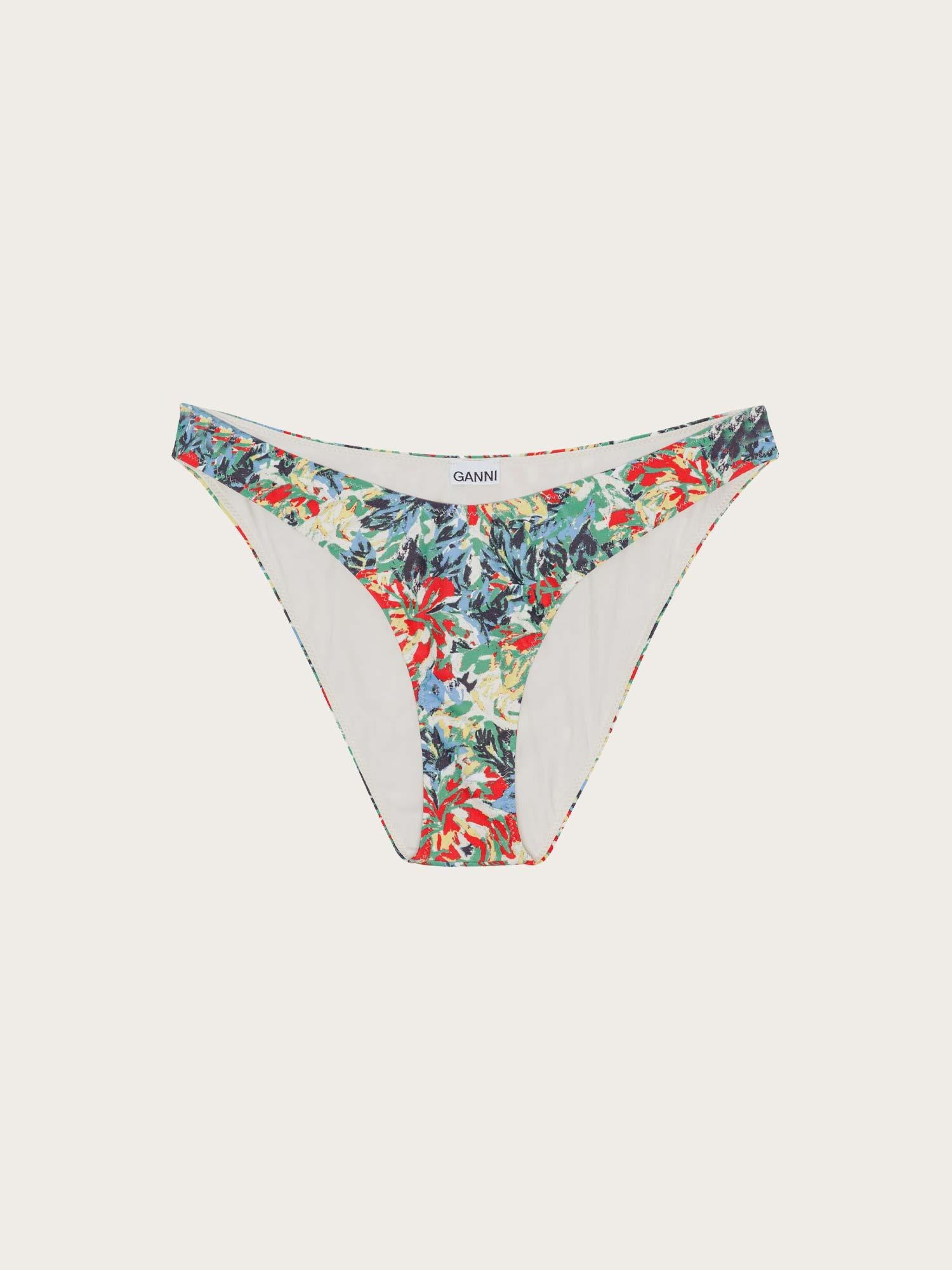 A5881 Recycled Printed Lowrise Wave Bikini Briefs - Multicolor