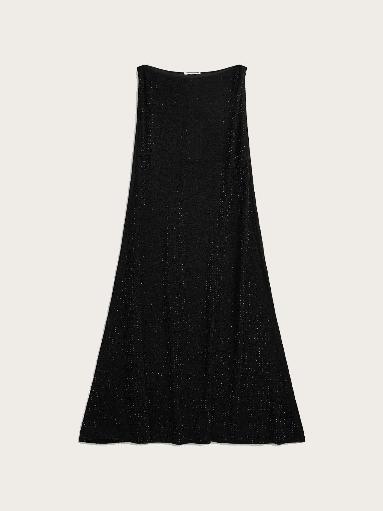 Luxe Sequin Skirt - Black