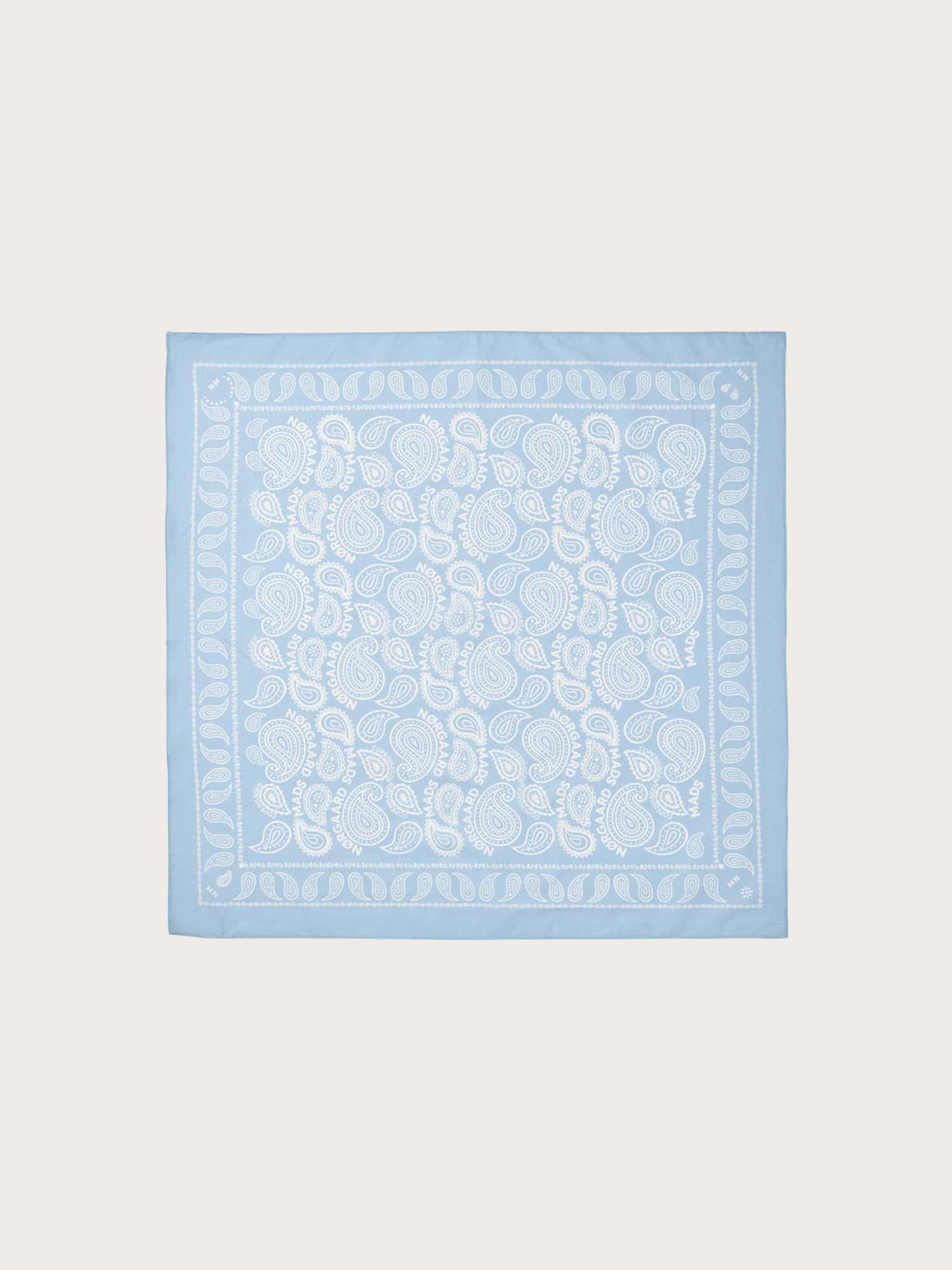 Soft Cotton Paisley Scarf Solid - Cashmere Blue