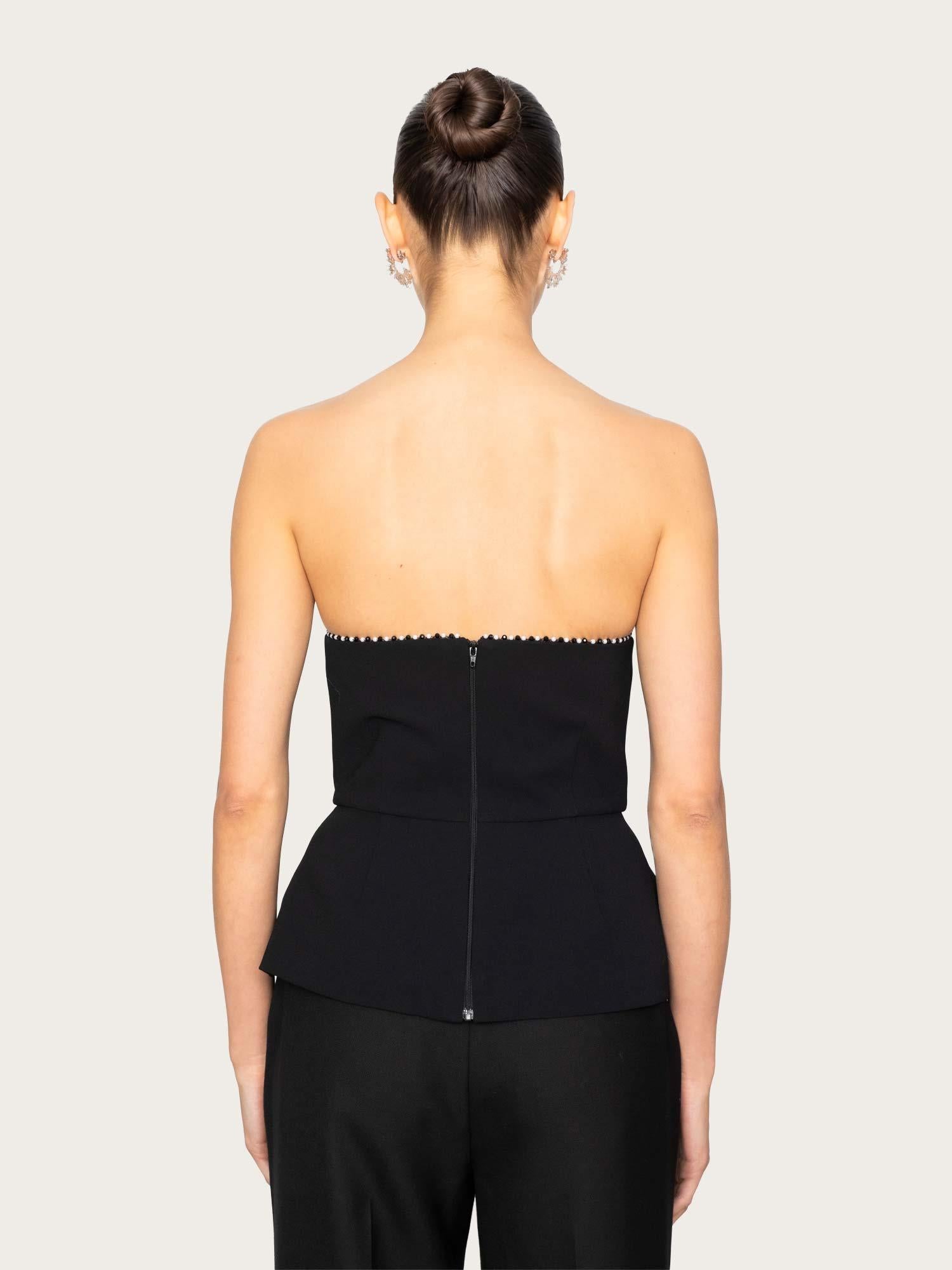 Daxi Strapless Top - Black