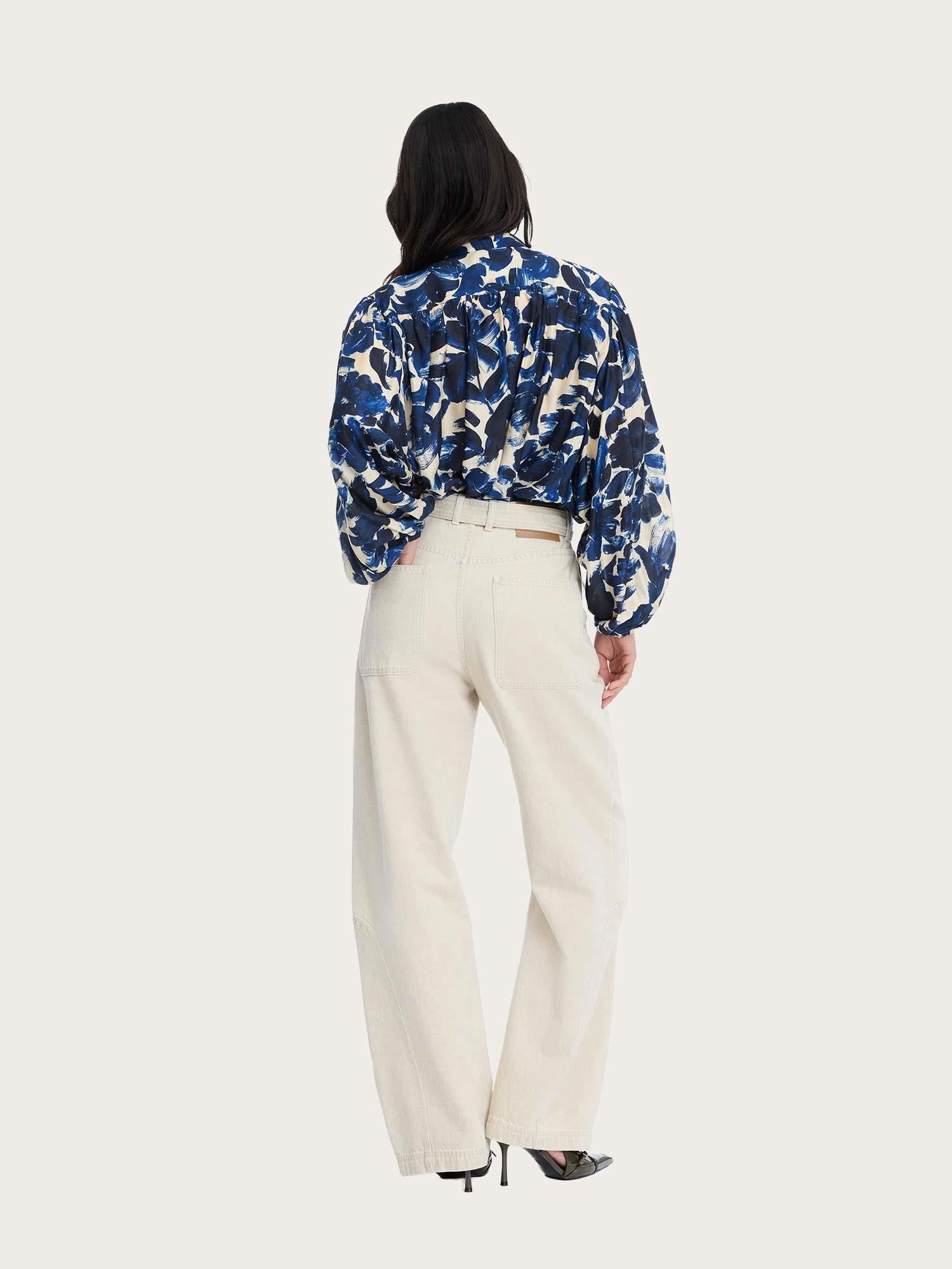 Lynx Blouse - Print Indigo