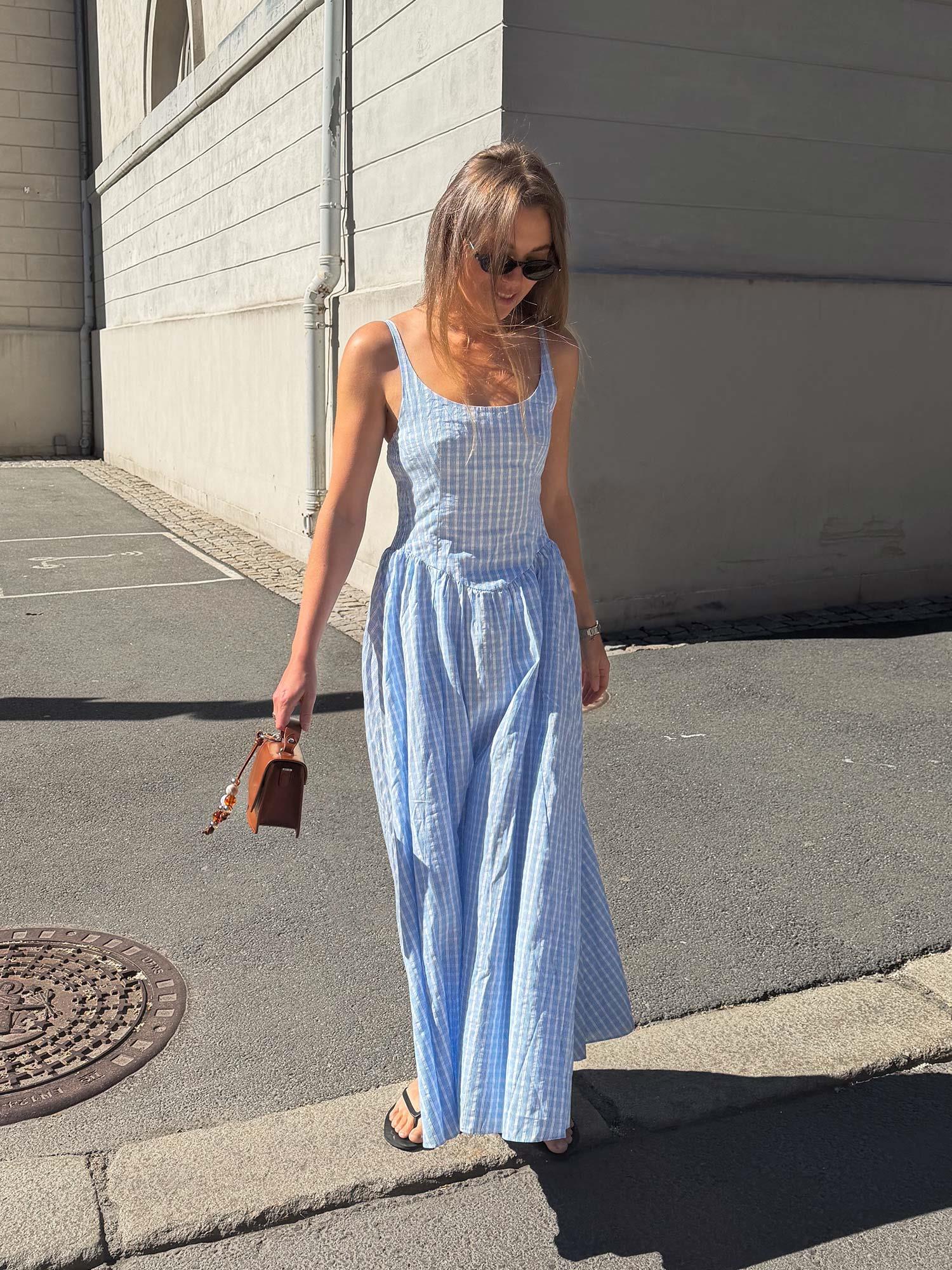 Chiara Midi Dress - Paloma Check