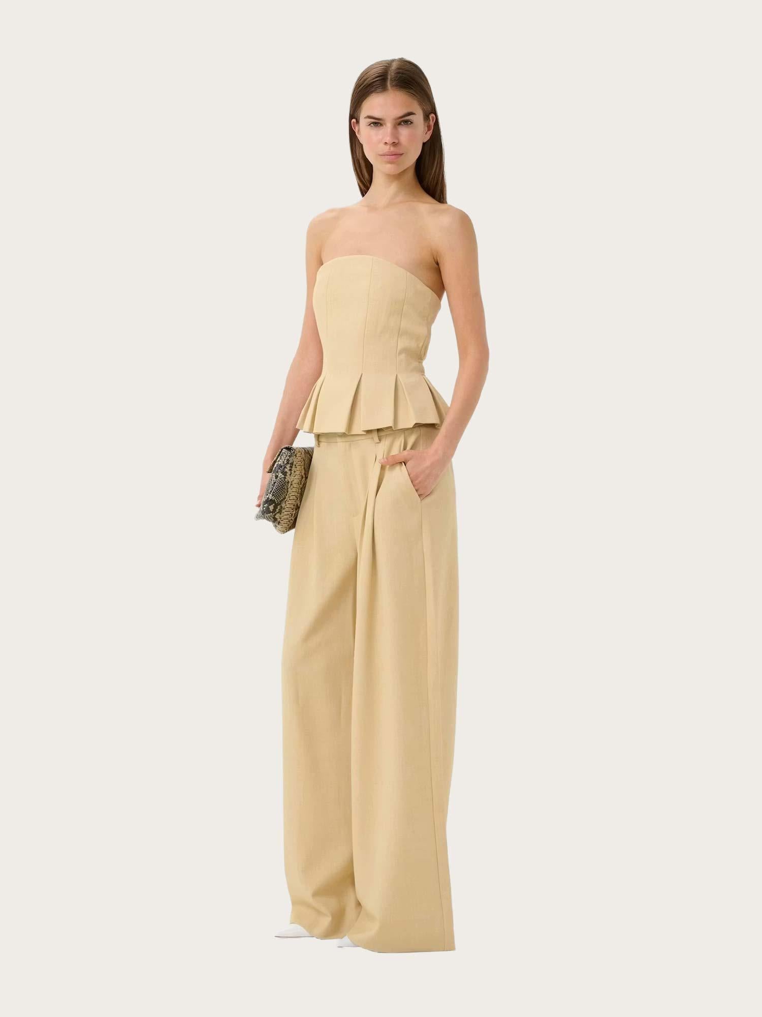 Stacy MW Pants - Pale Hay Melange