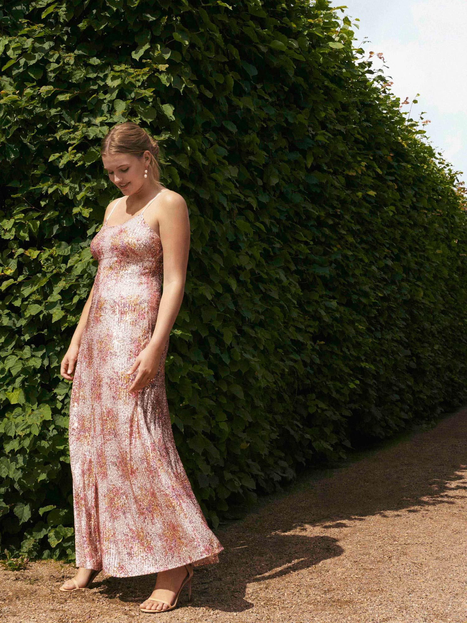 Sequins Strap Dress - Bright Bouquet