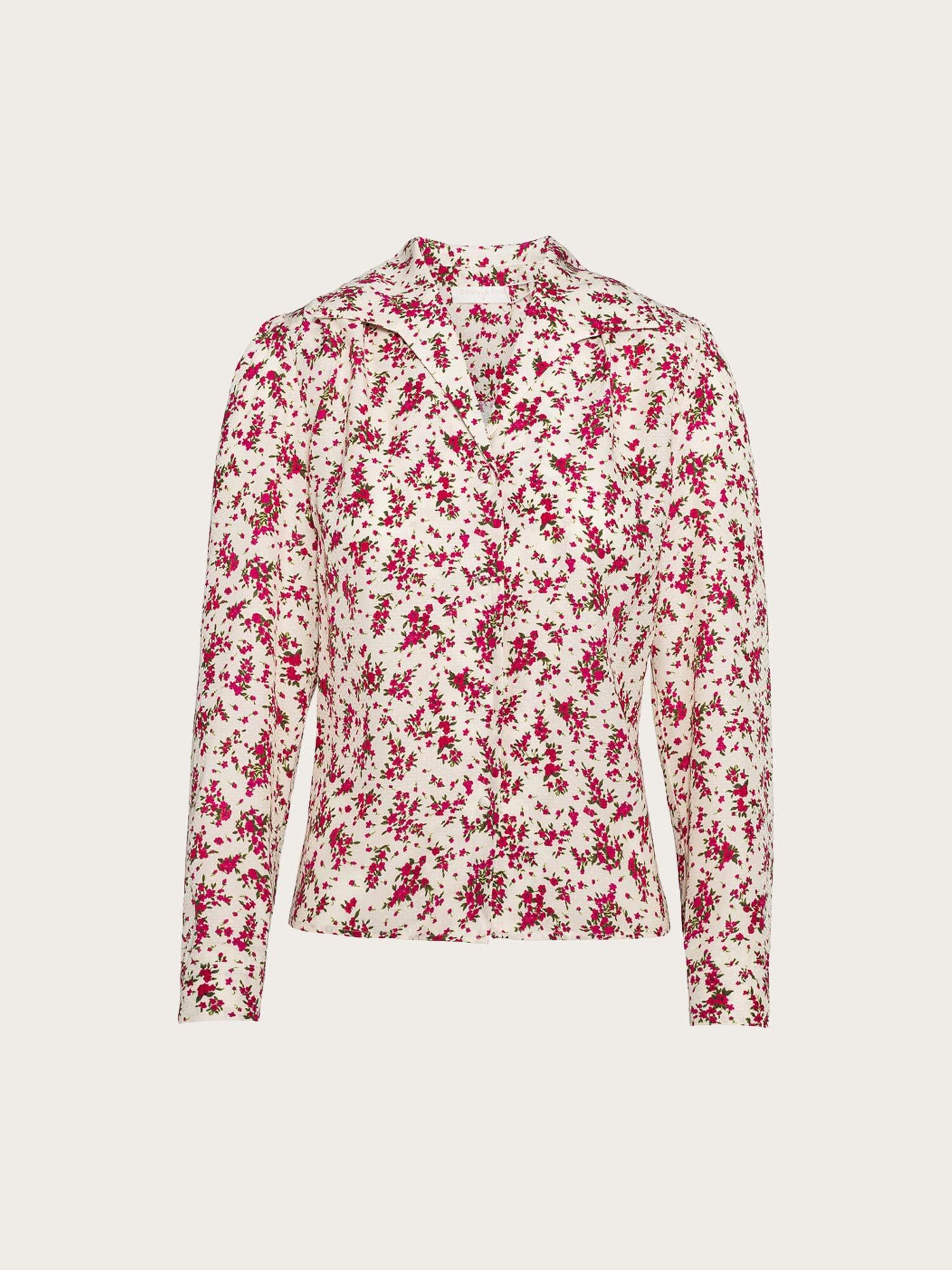 Lu Lu Blouse - Berry Print