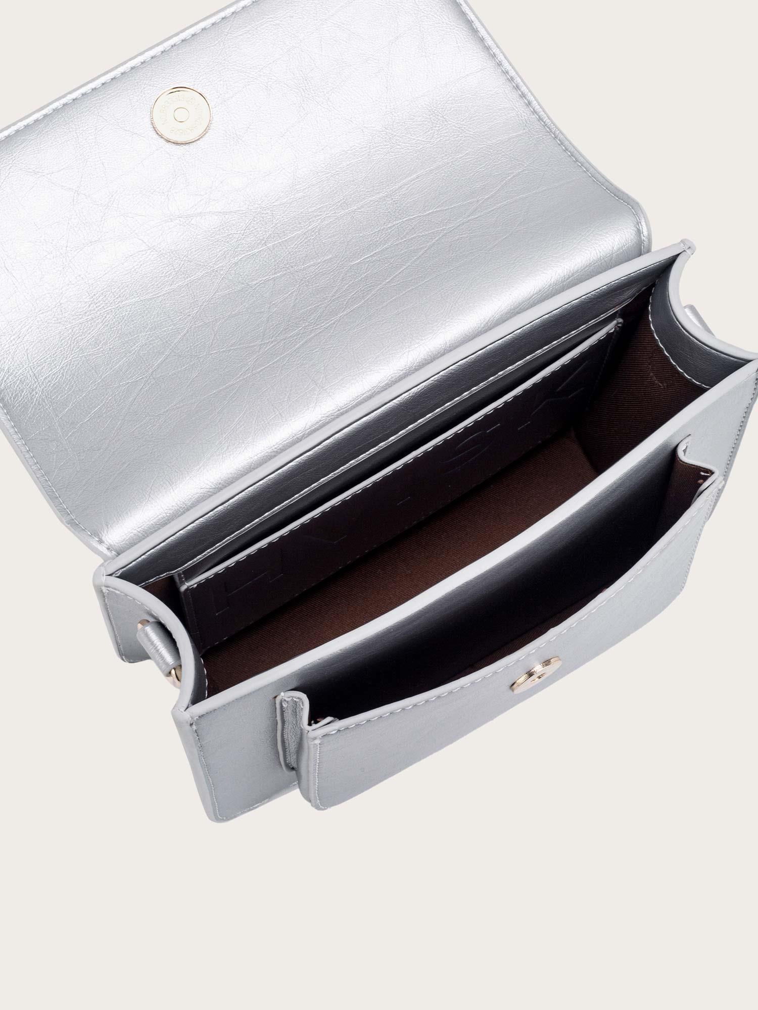 Cayman Pocket Shiny Structure - Silver Cloud