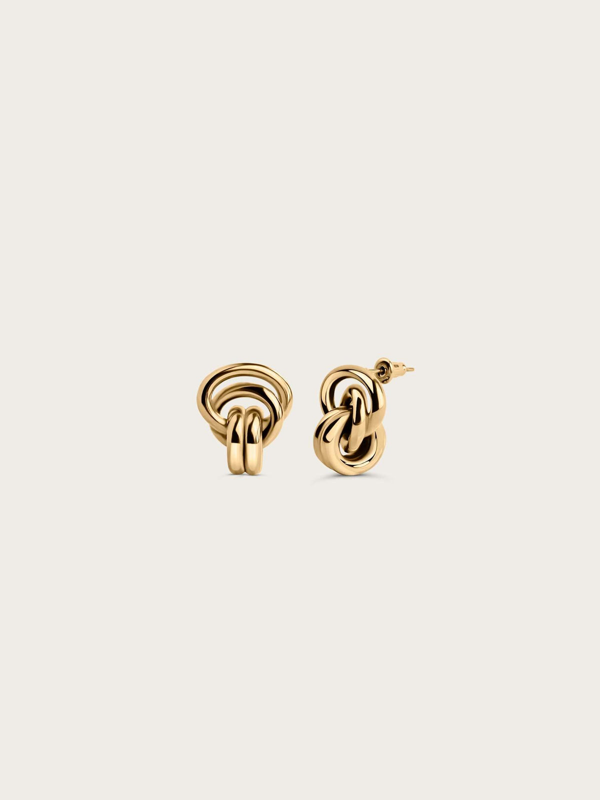 Double Knot Earrings - gold