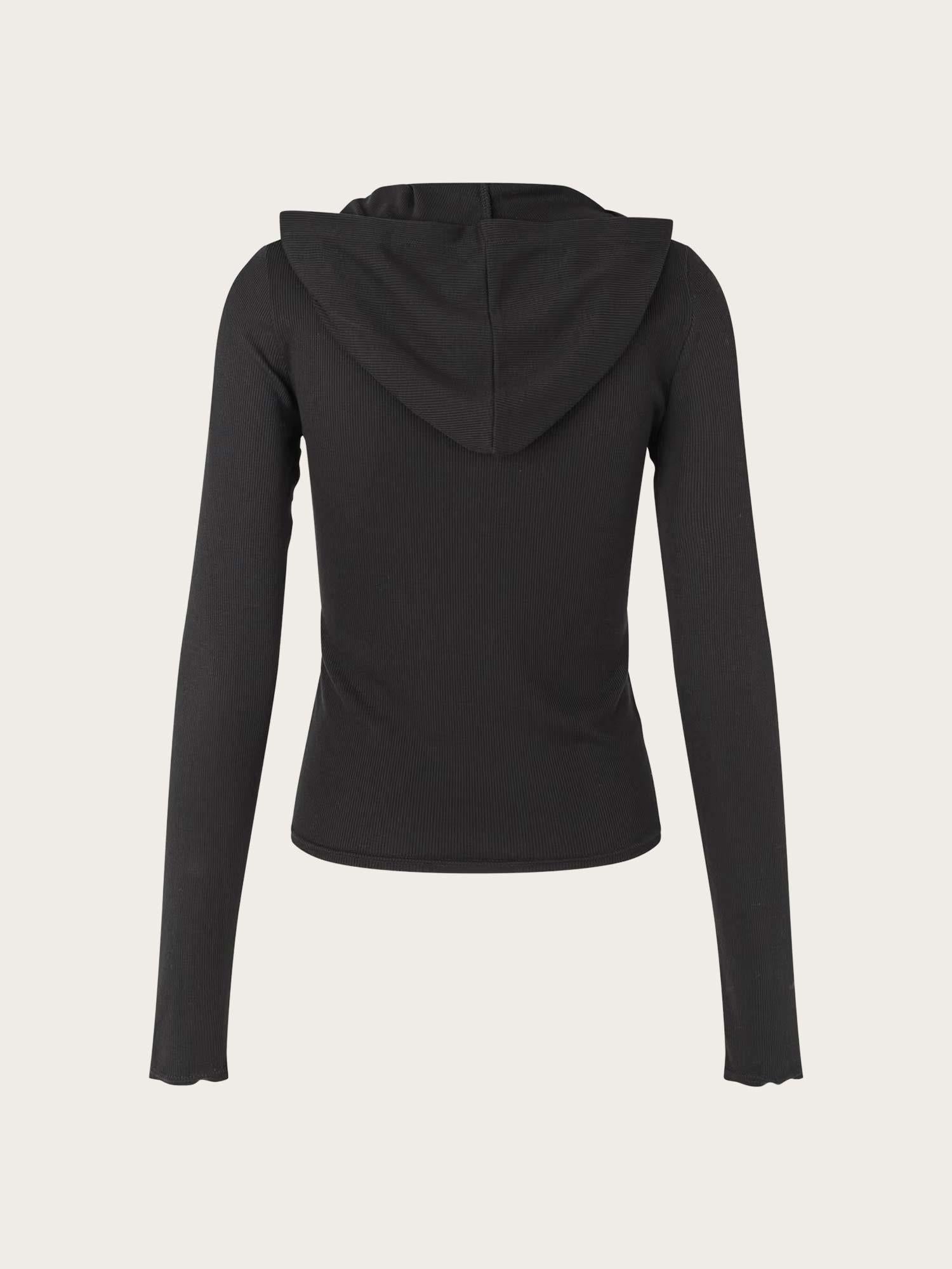 Encemille LS Hood Tee - Black