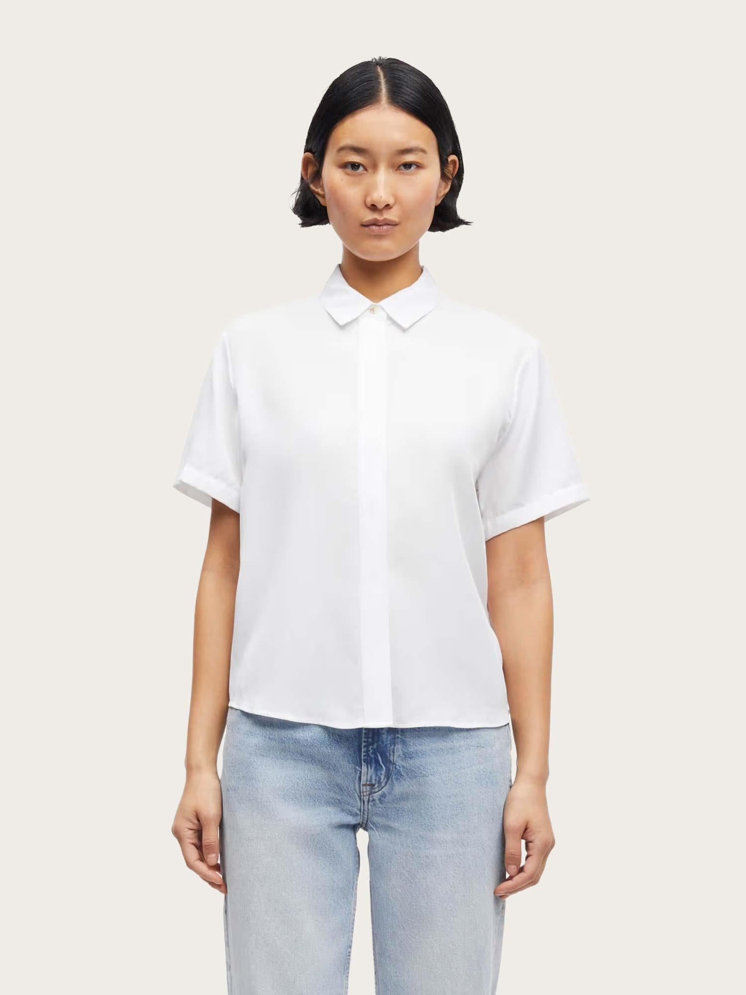 Mina ss Shirt np - Egret