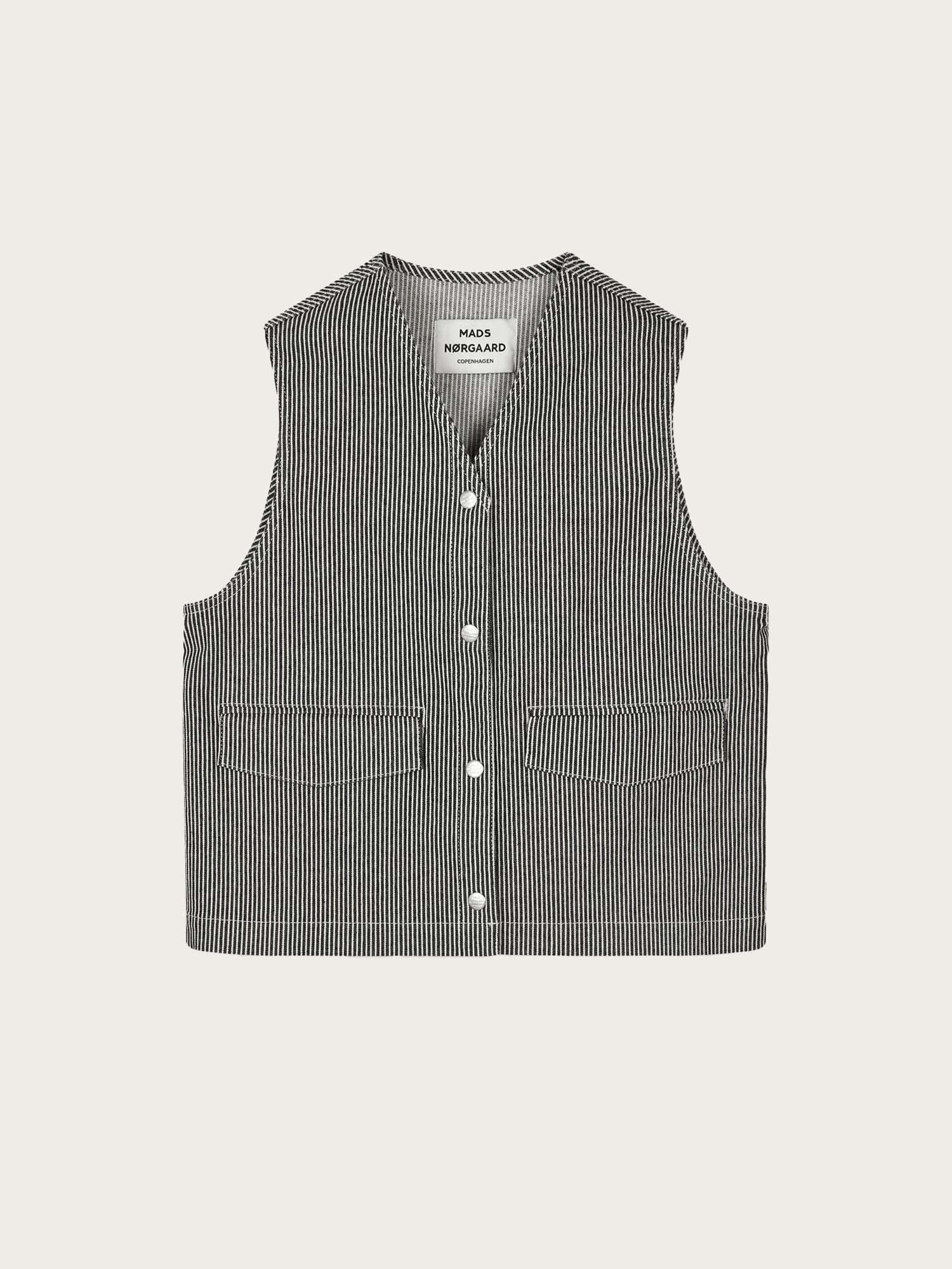 Hickory Punk Molly Vest - Black/White