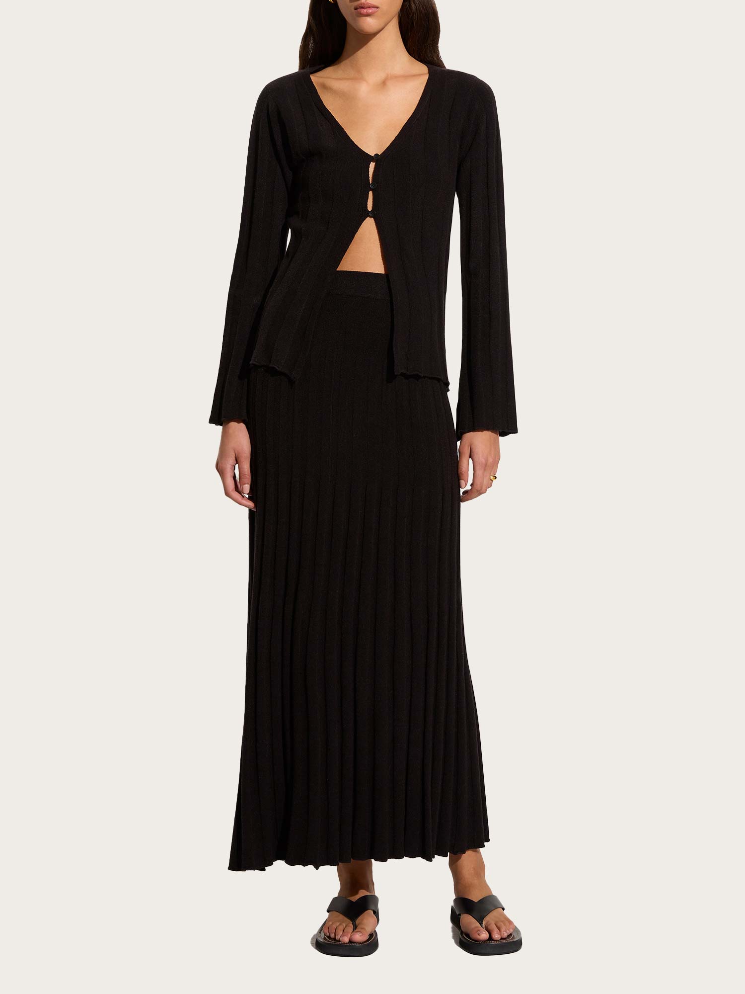 Athena Knit Cardigan - Black