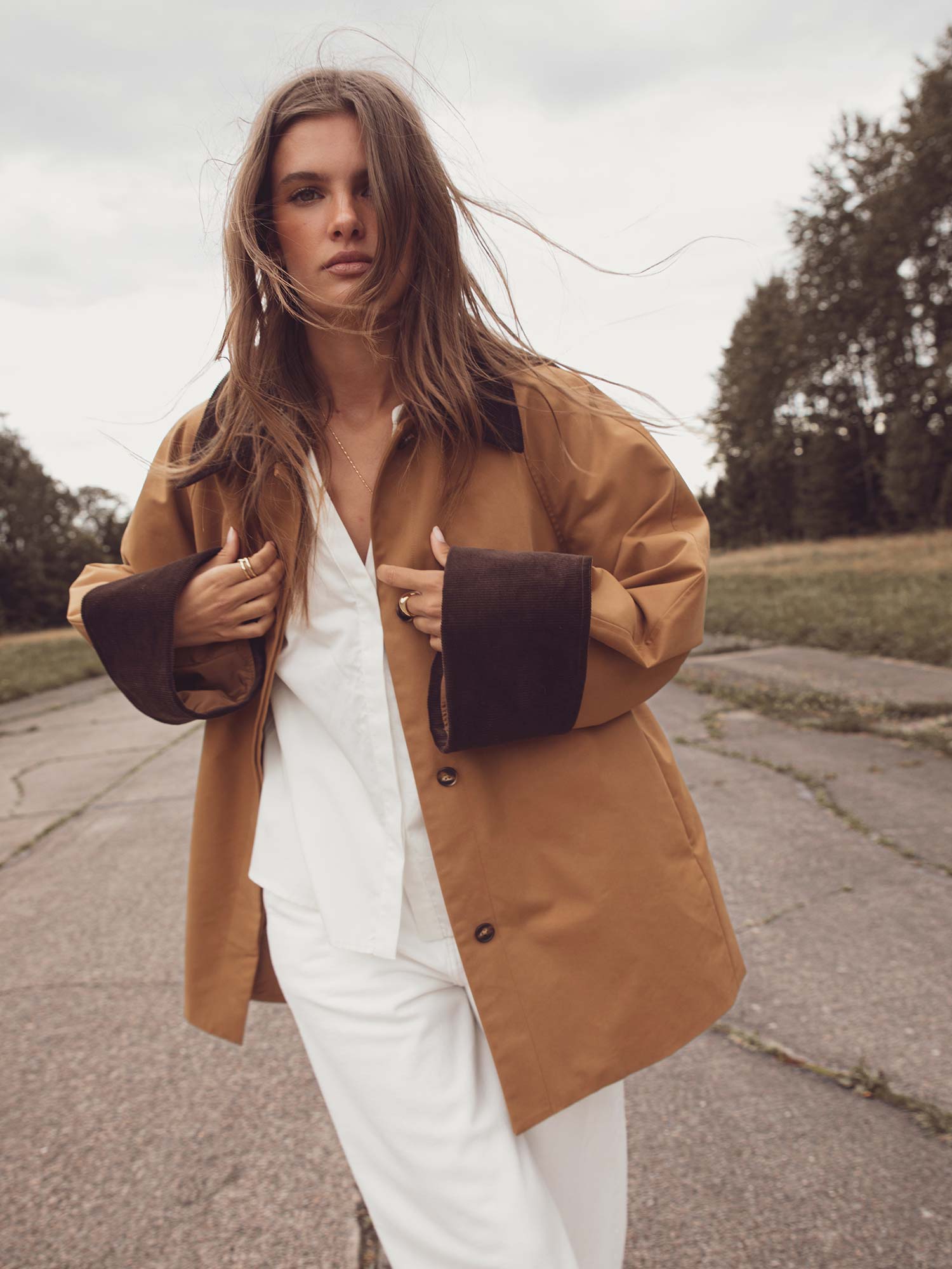 Heather Jacket - Dark Camel