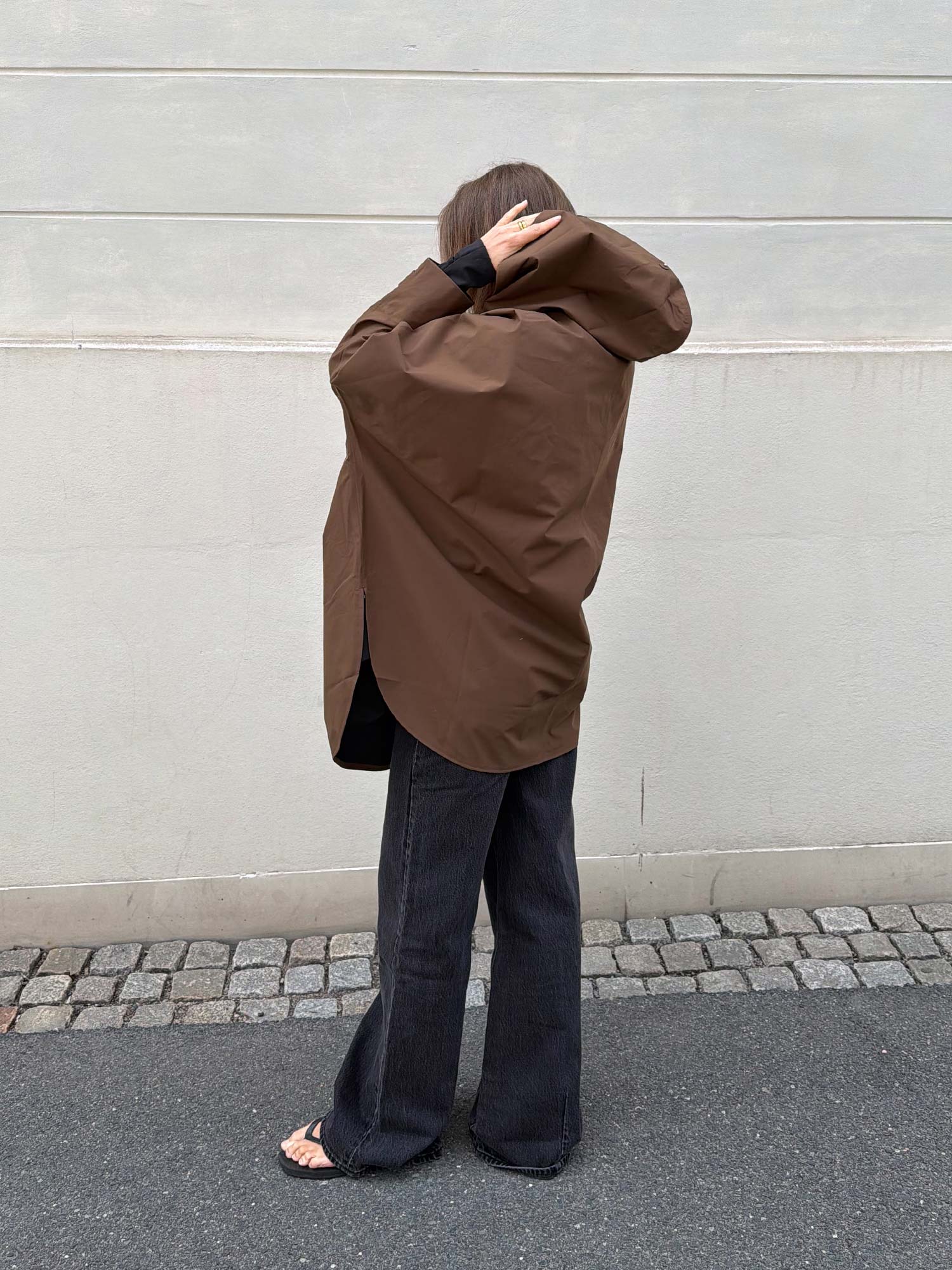 Bergen Poncho - Brownstone