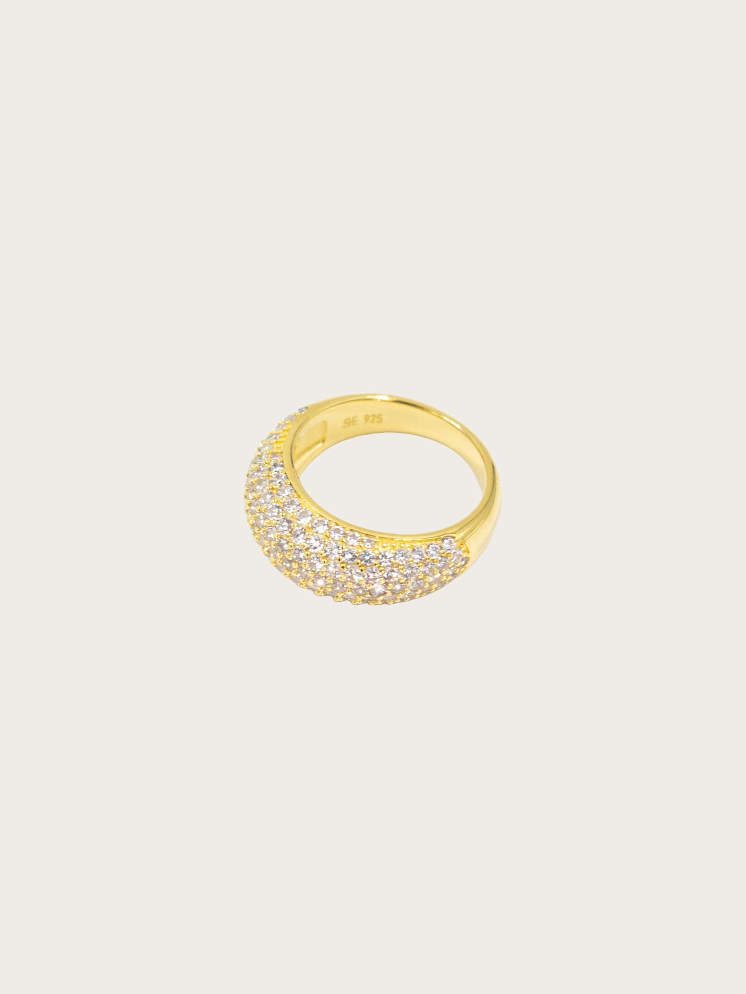 Diamond Dome Ring - Gold