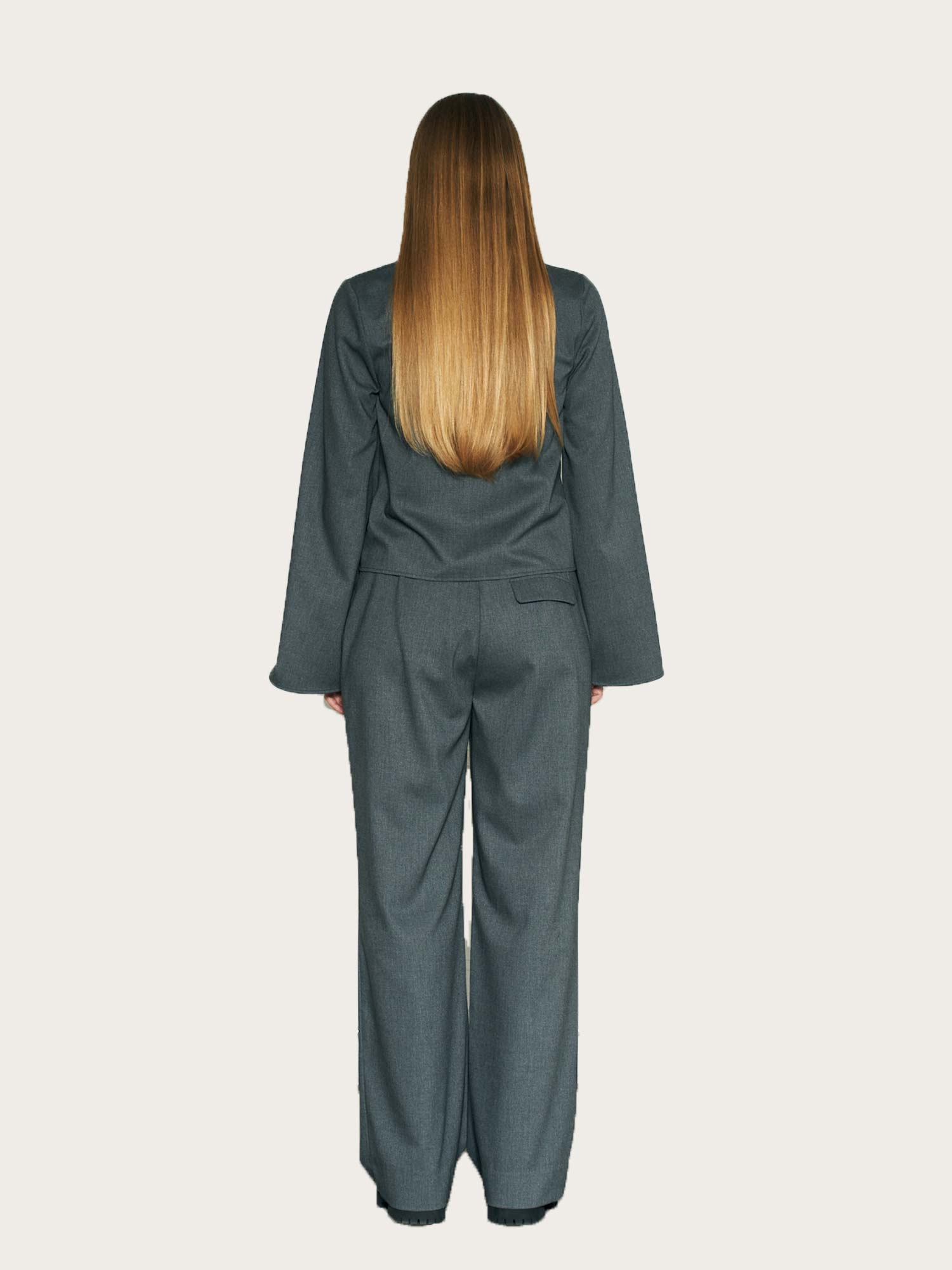 Duke Rayon Blend Pants - Dk Grey Melange