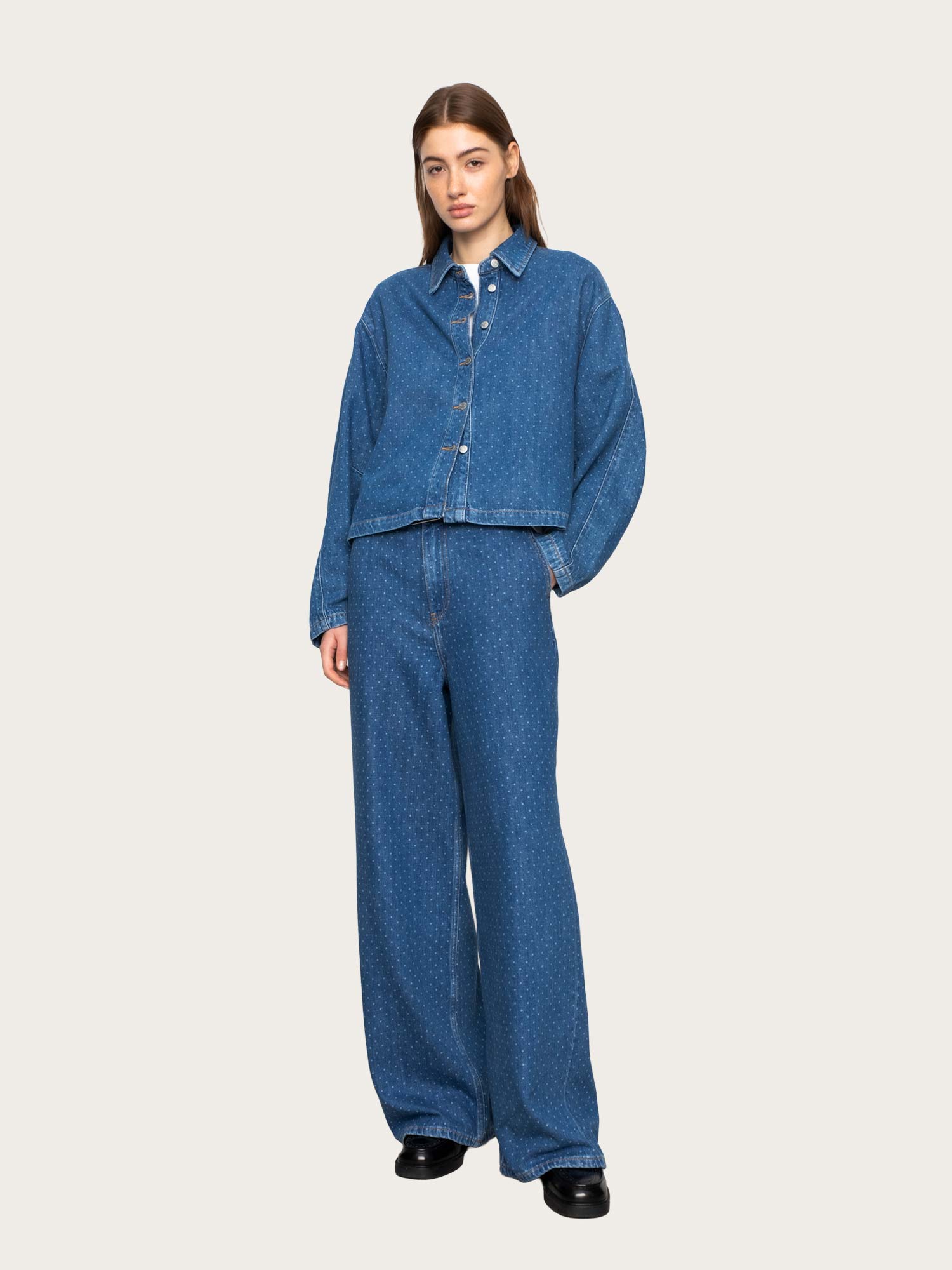 Jace Jeans - Mid Blue Dot