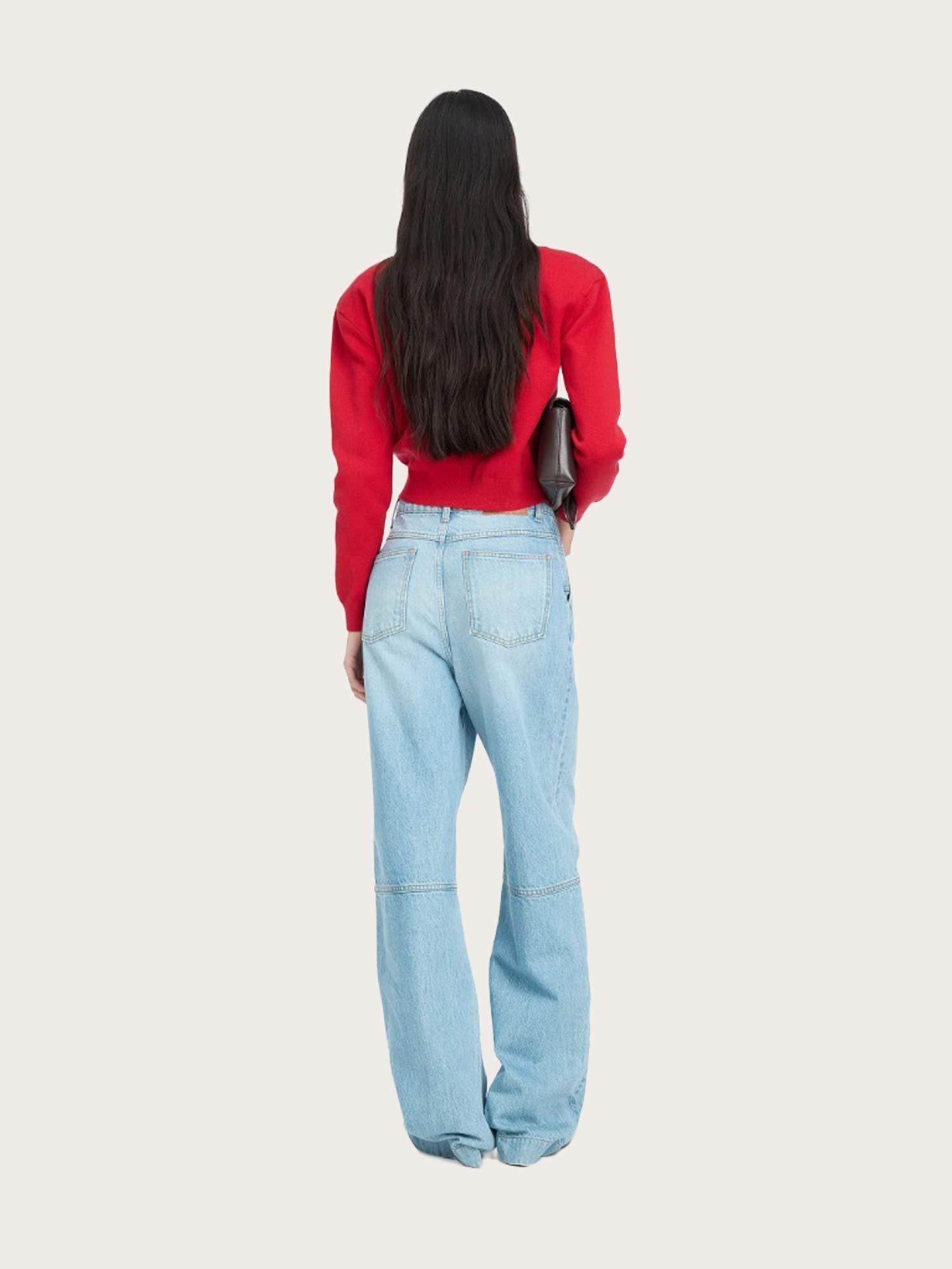 Firm Knit Cardigan - Scooter red