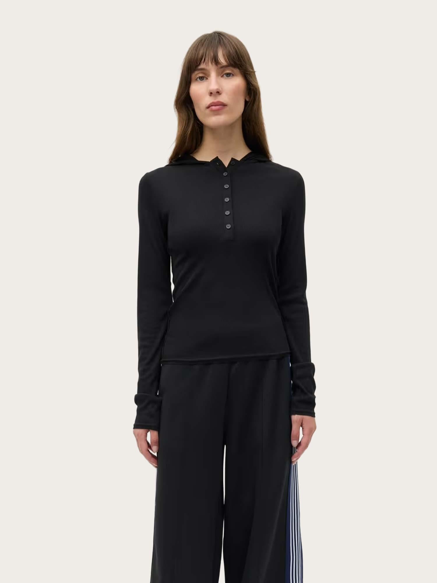 Encemille LS Hood Tee - Black