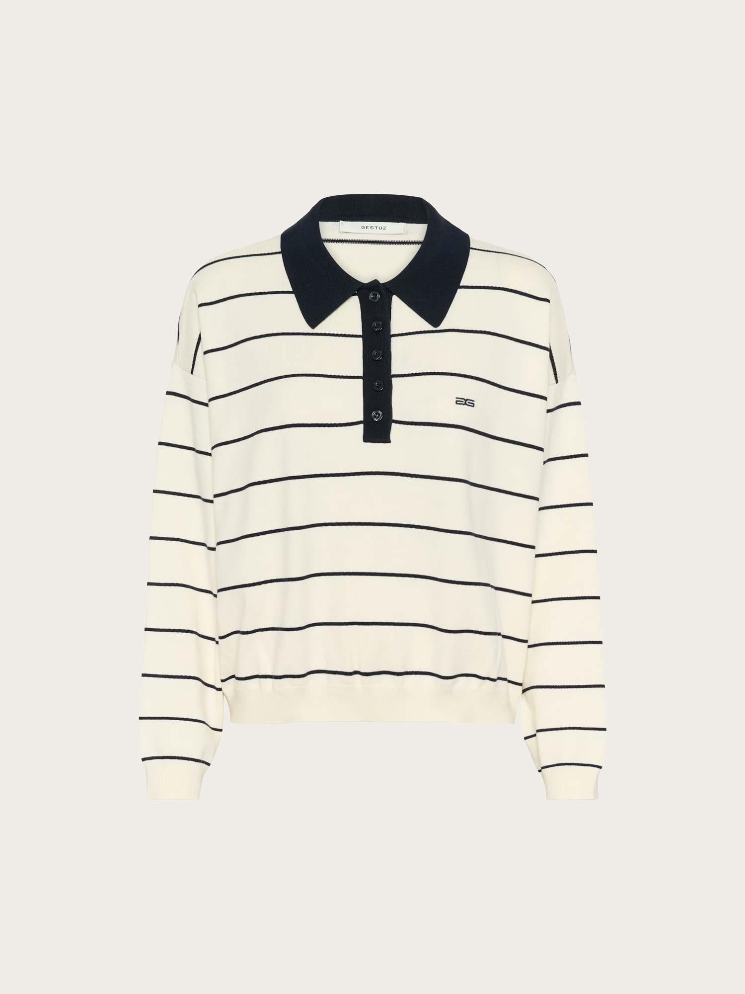 Taige Polo Pullover - Egret/Sky Captain