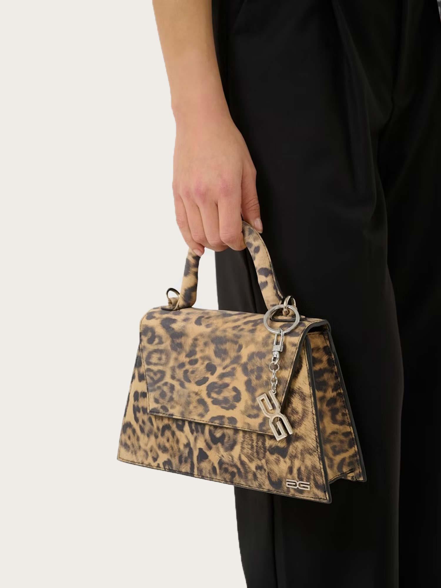 Harvey P Bag - Leopart Print Leather
