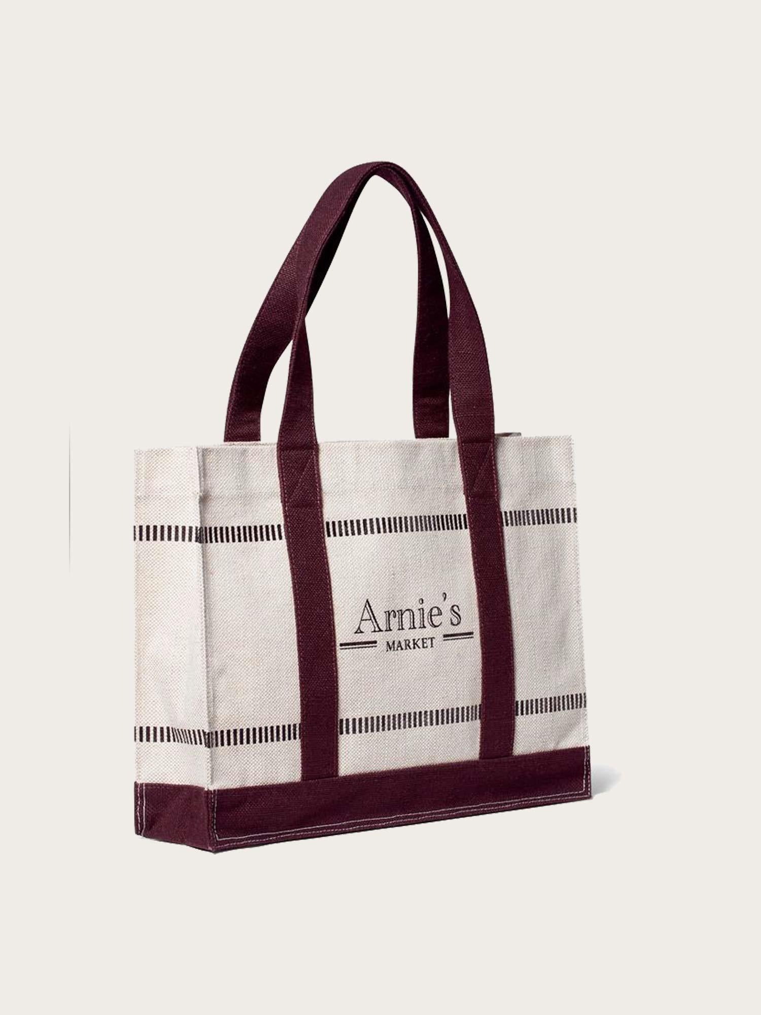 Riviera Market - Natural/Burgundy