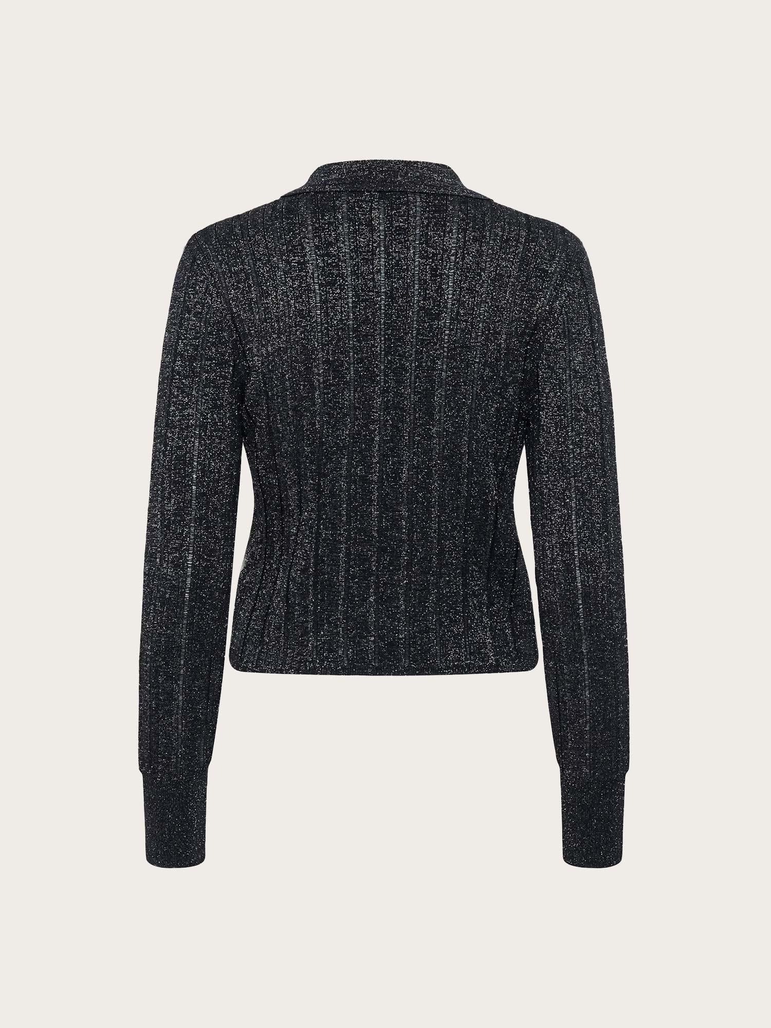 Mabel Cardigan - Black with Lurex