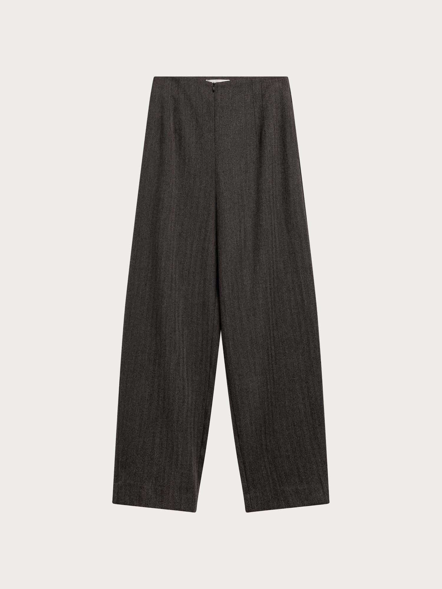 Smooth Barrel Structured Pants - Espresso