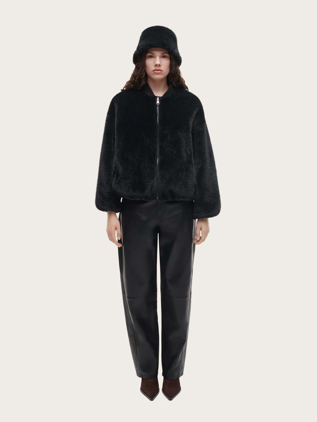 Etta Faux Mink - D. Grey