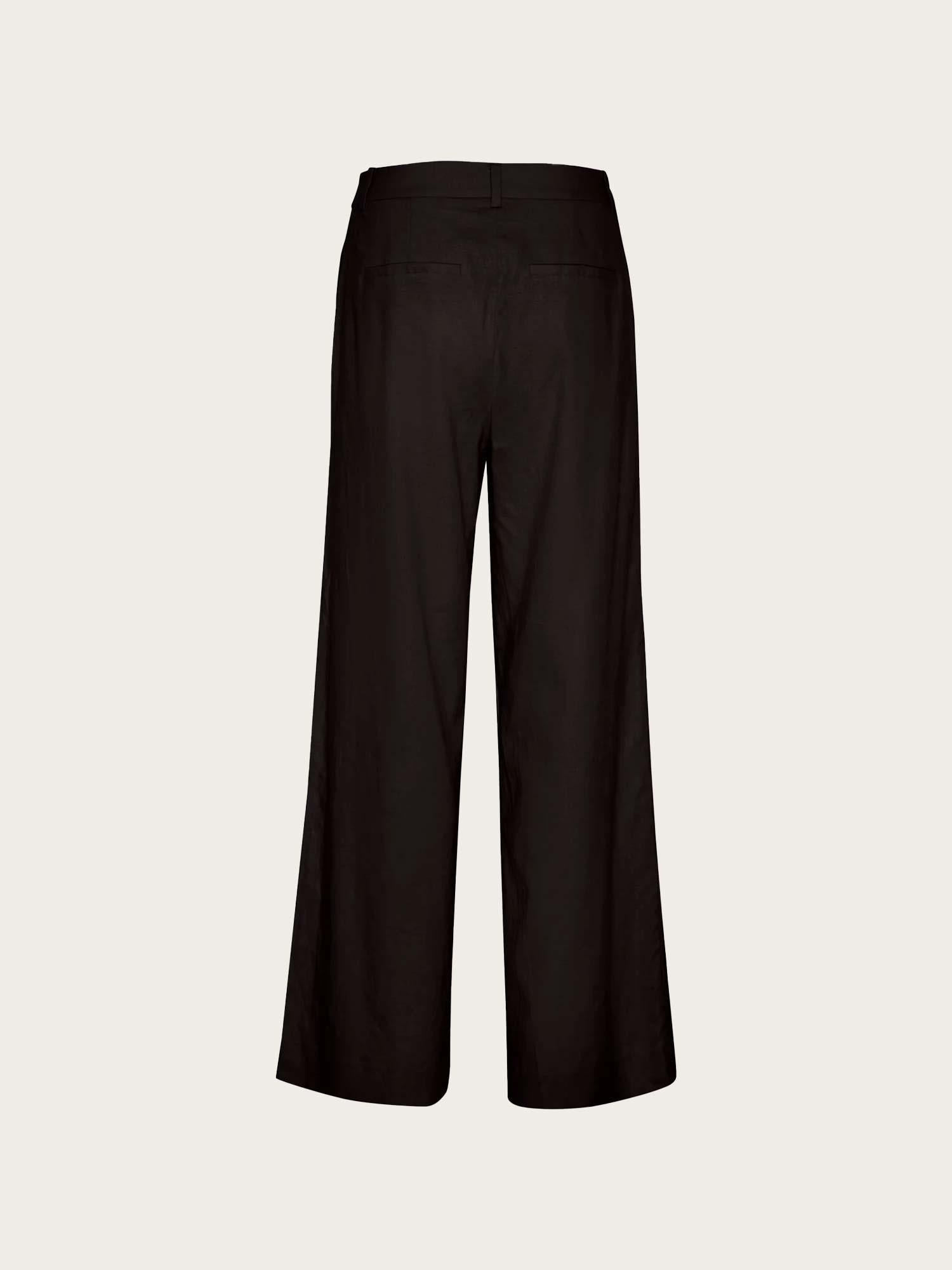 ElarahGZ Linen HW Pants - Black