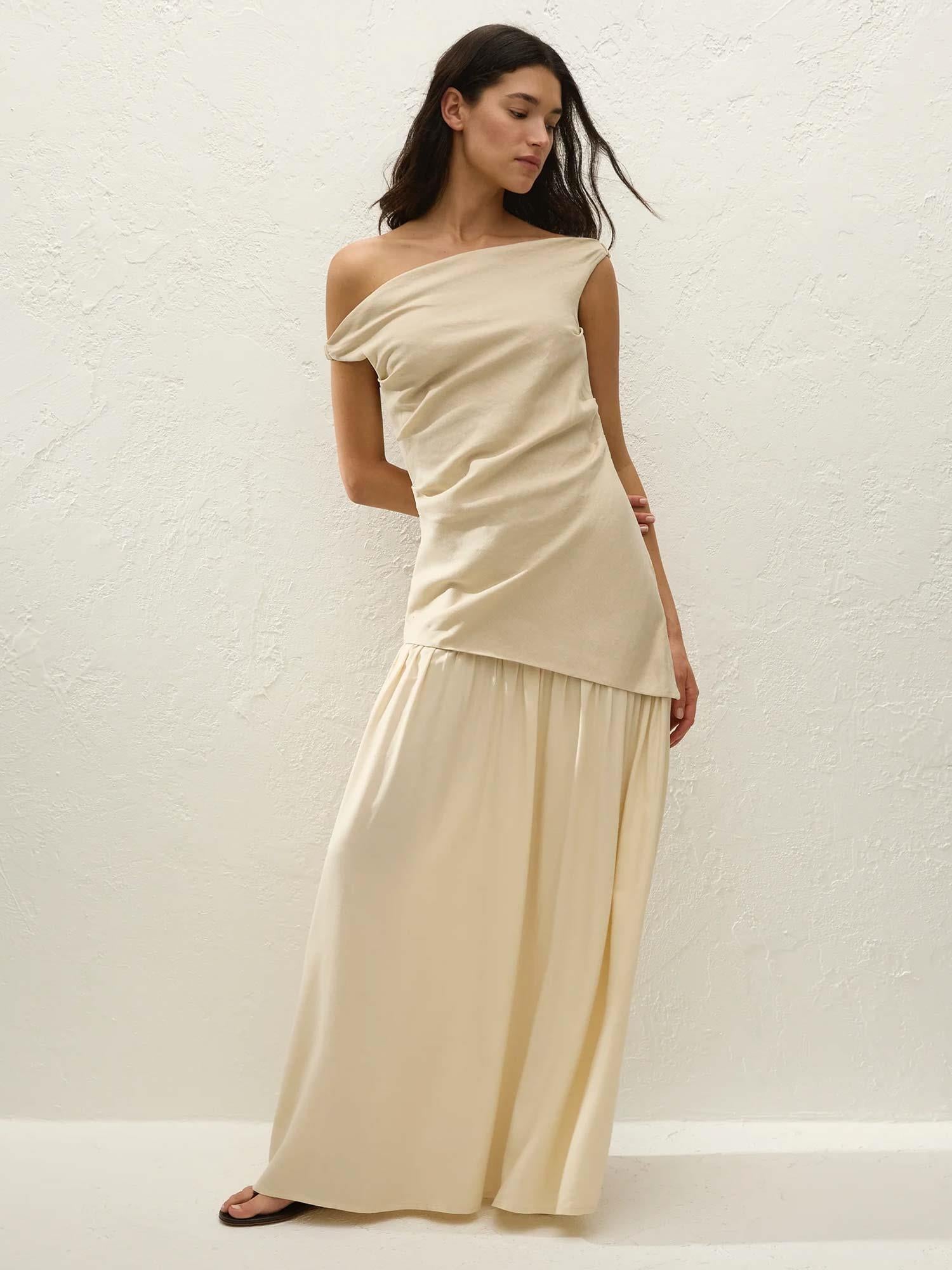 Roma Maxi Dress - Panna