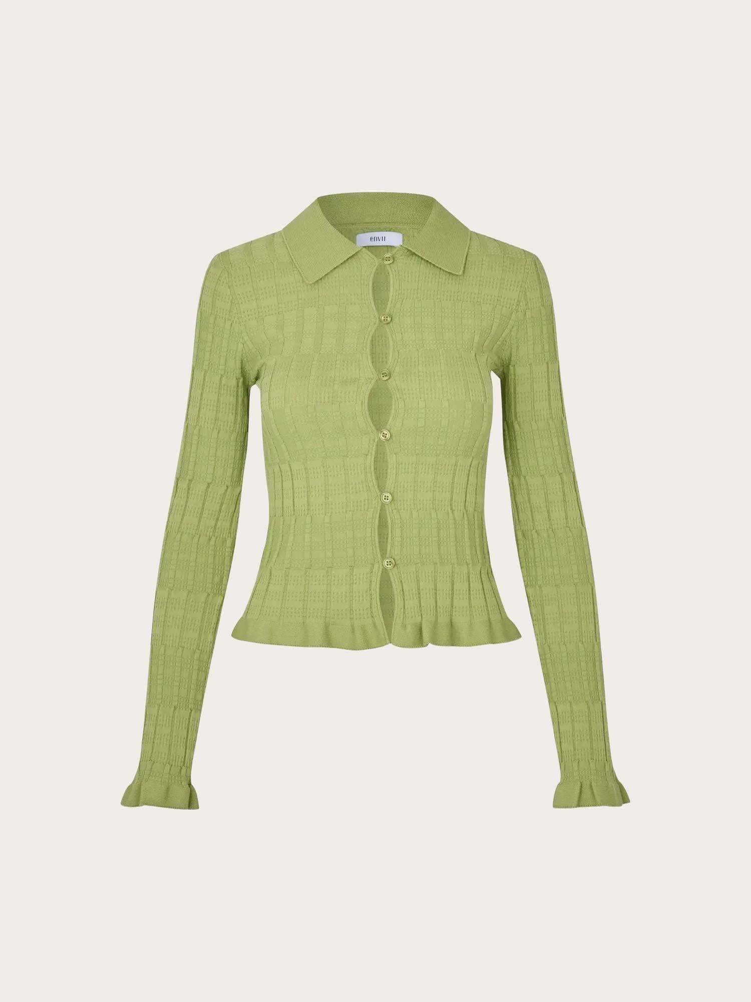 Enyelia LS Cardigan - Fern