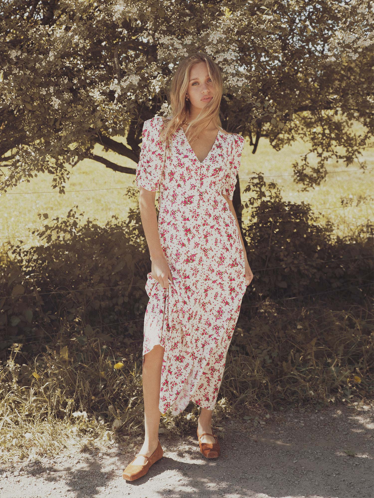 Aivy Dress - Berry Print