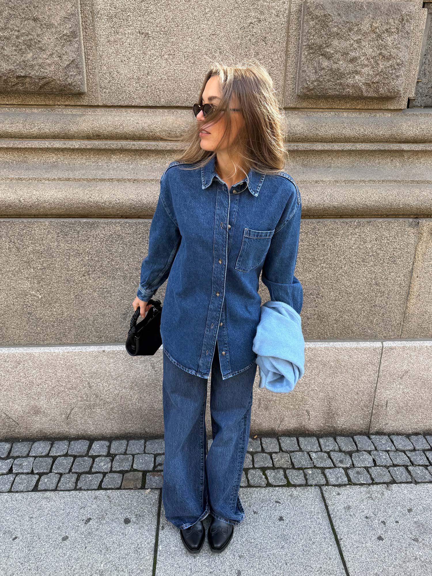 Alex Shirt - Washed Dark Blue