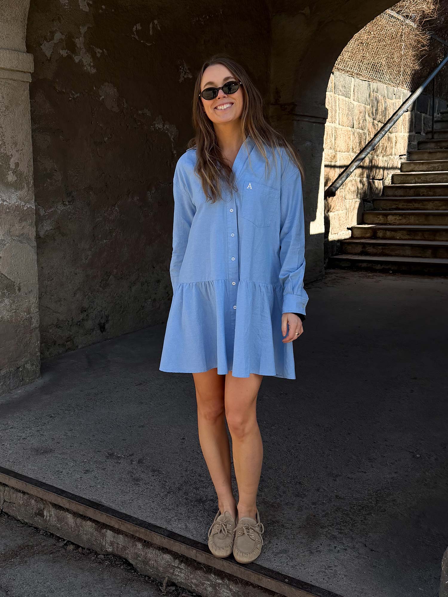 San Remo Chambray - Lt Blue
