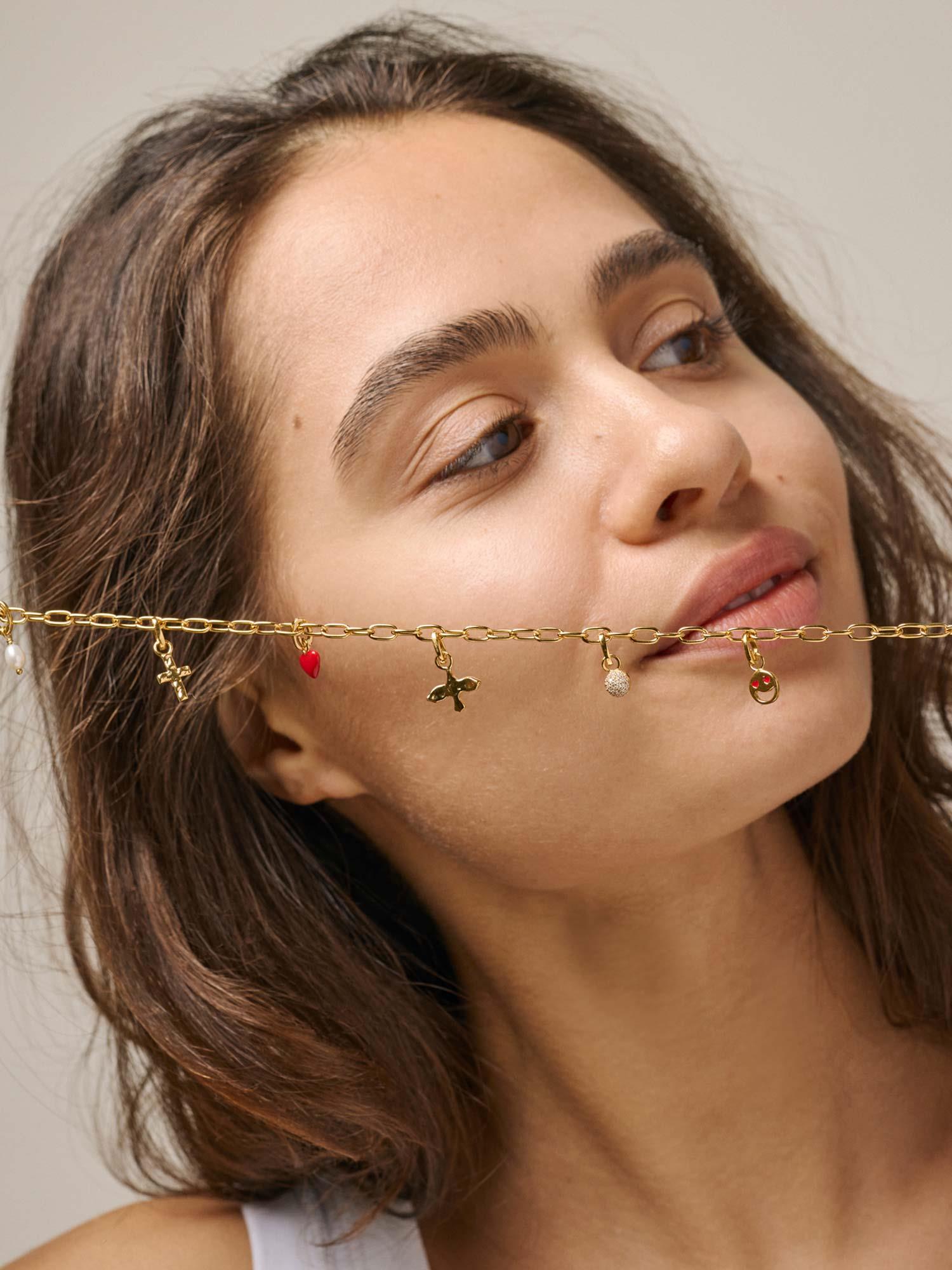 Necklace Simple Charm - Gold